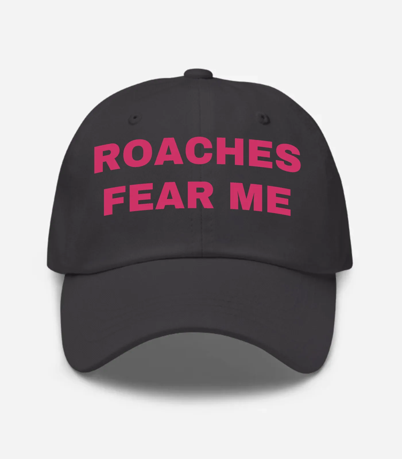 Roaches Fear Me Hat - Dark Grey