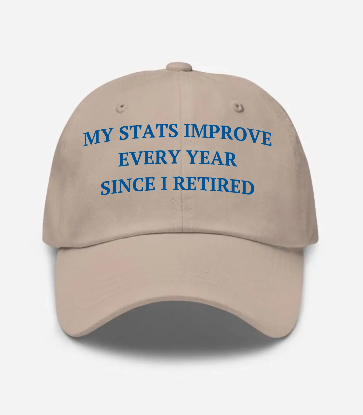 My Stats Improve Every Year Since I Retired Hat - Stone