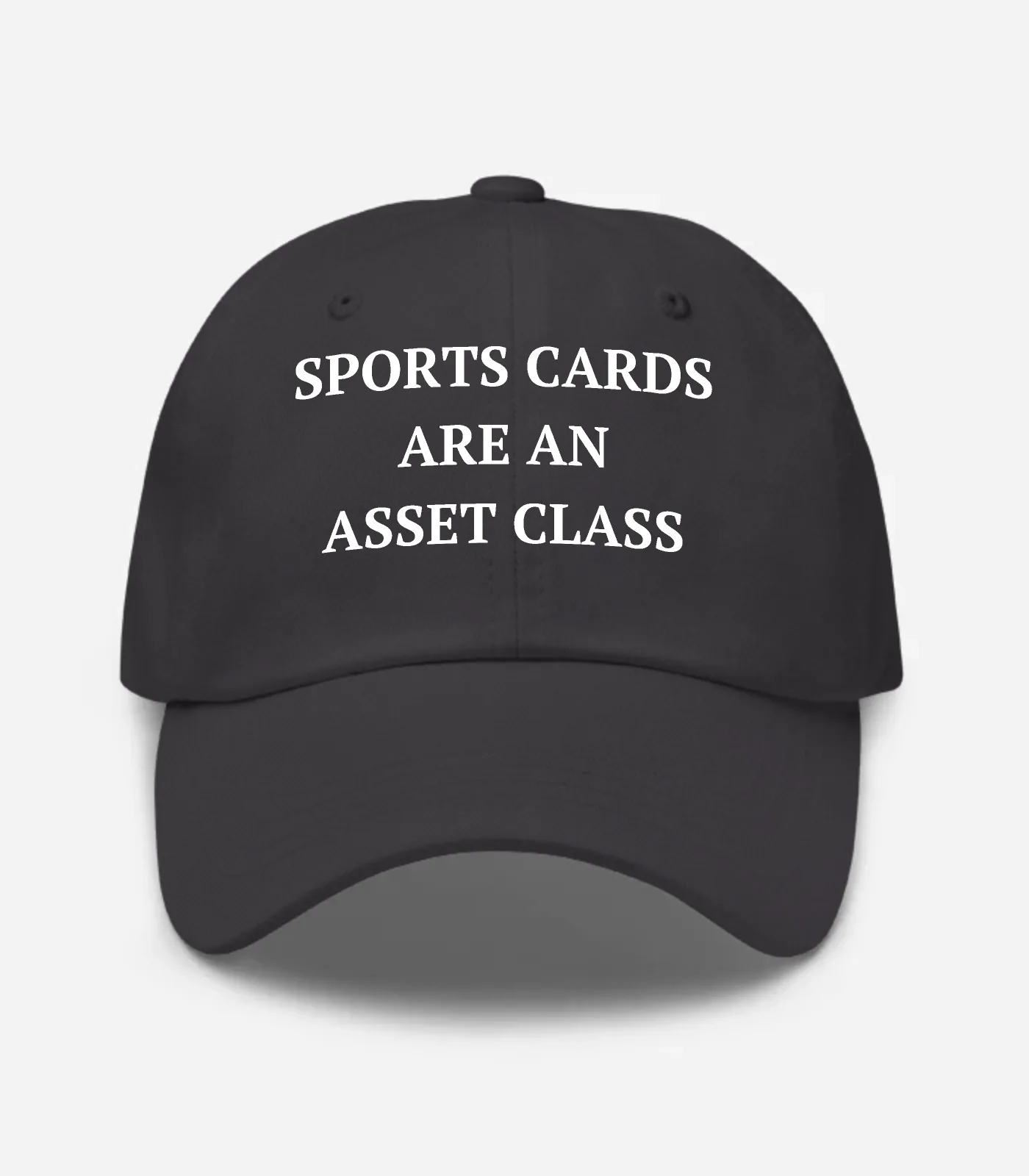 Sports Cards Are An Asset Class Hat - Dark Grey