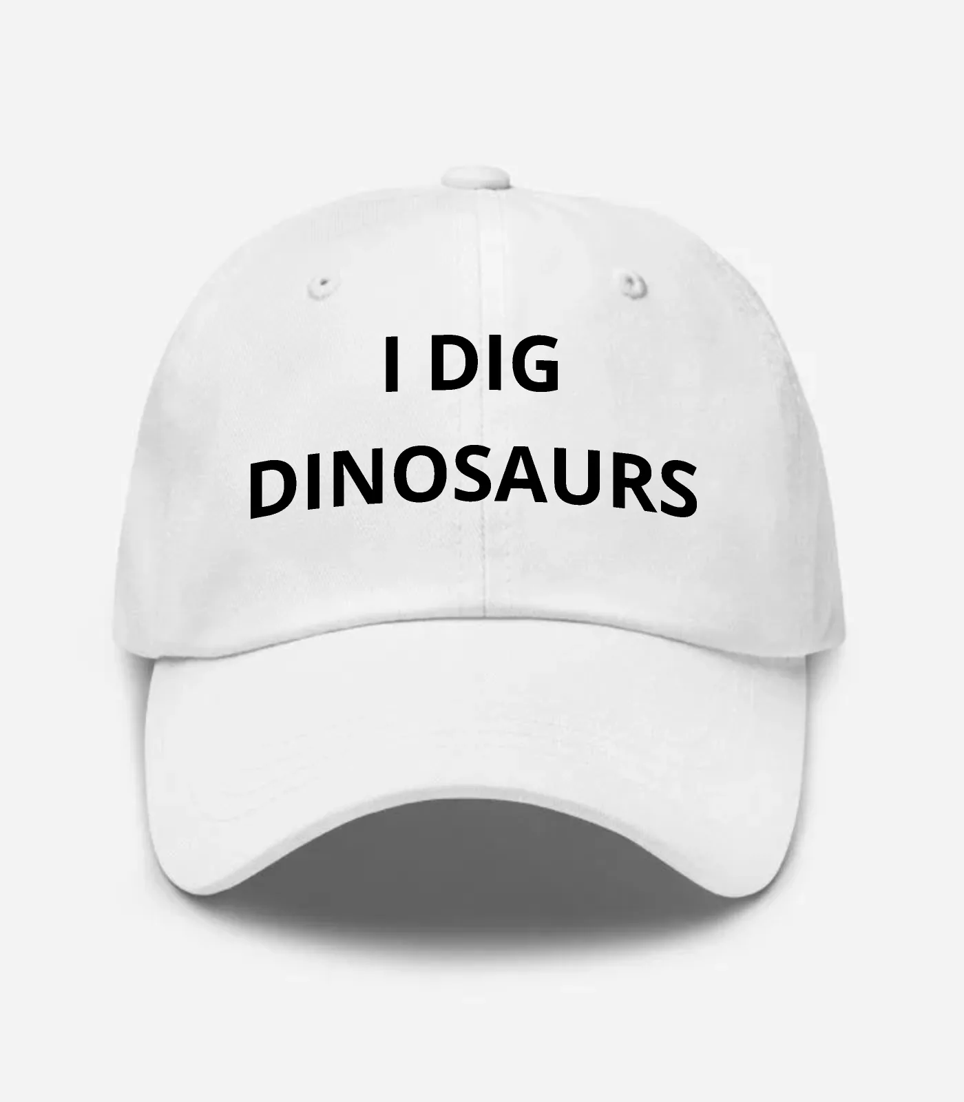 I Dig Dinosaurs Hat - White