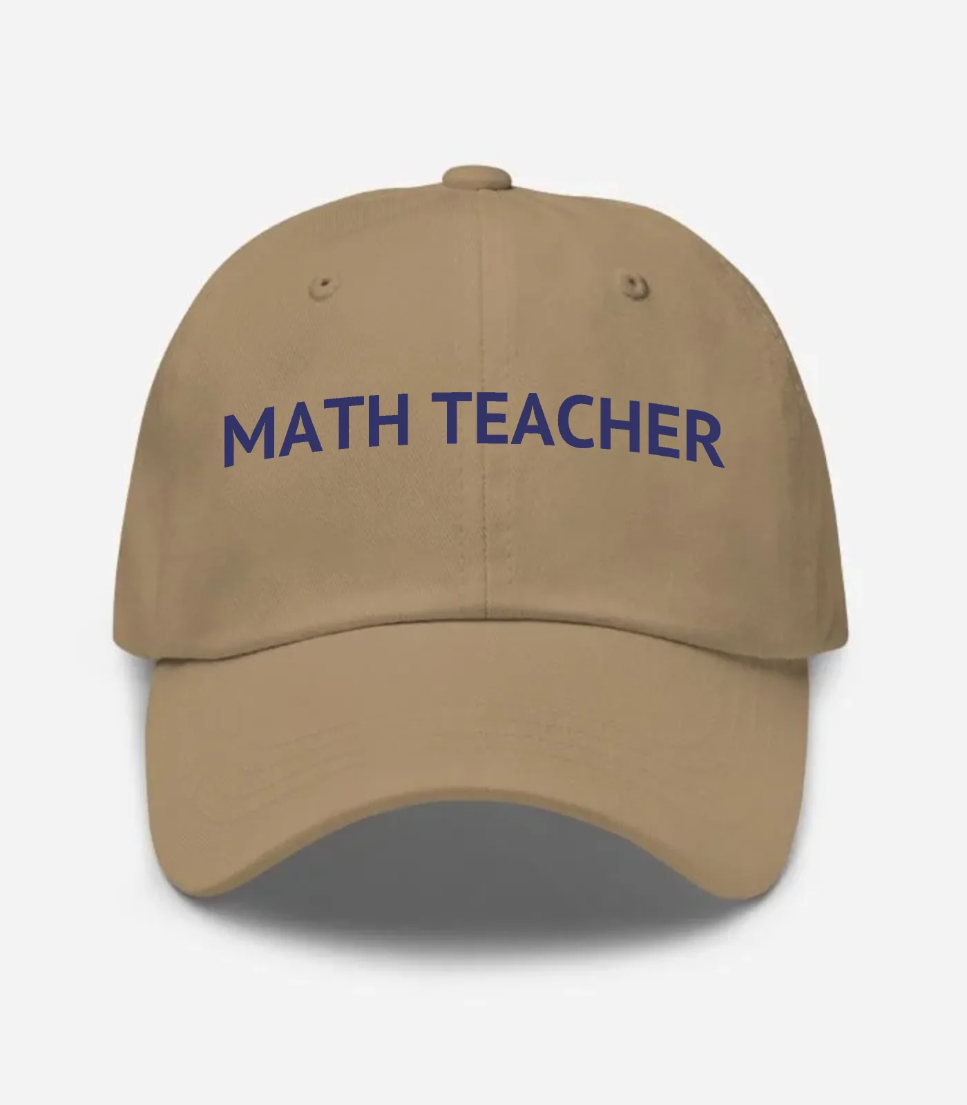 Math Teacher Hat - Khaki