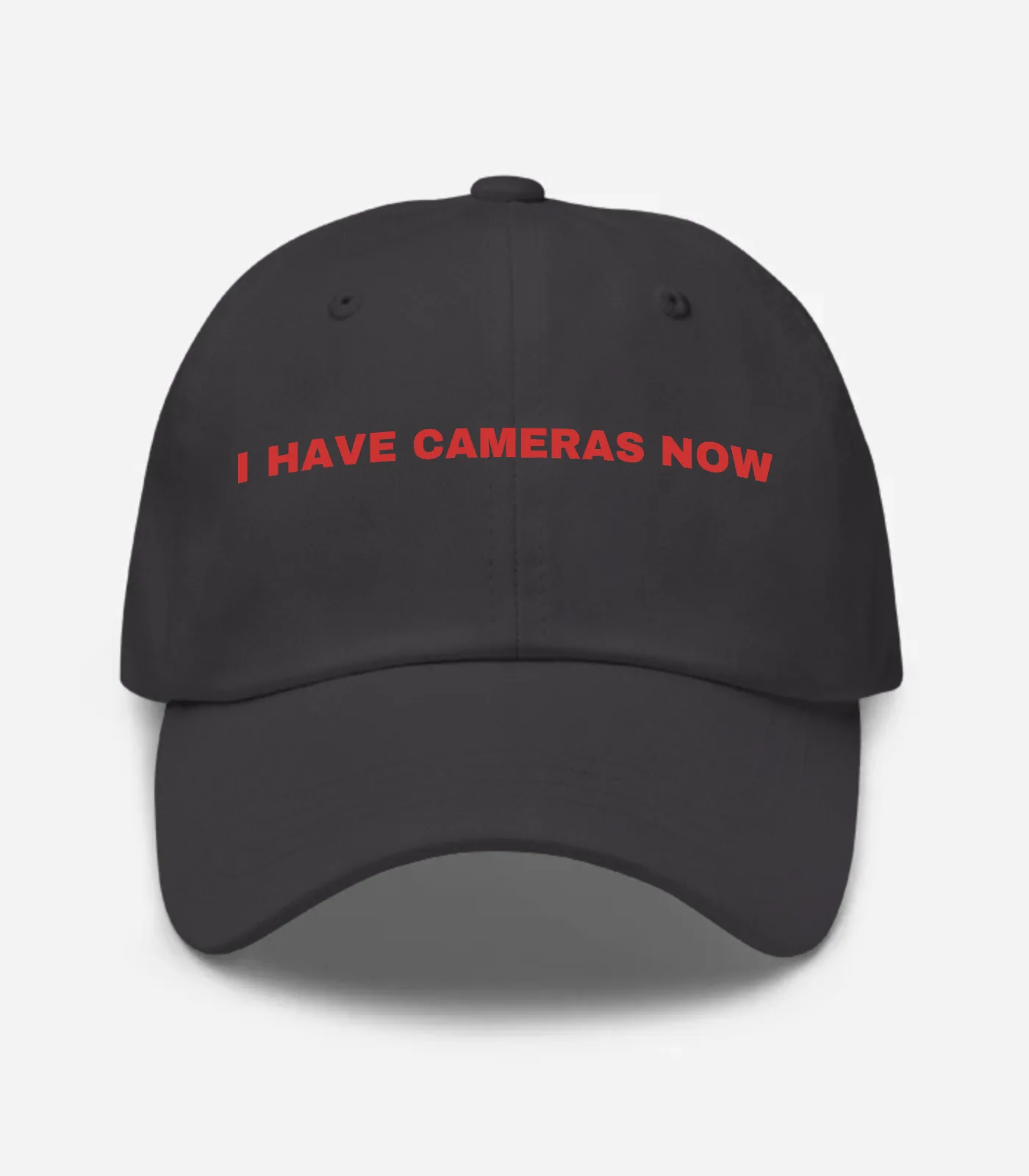 I Have Cameras Now Hat - Dark Grey