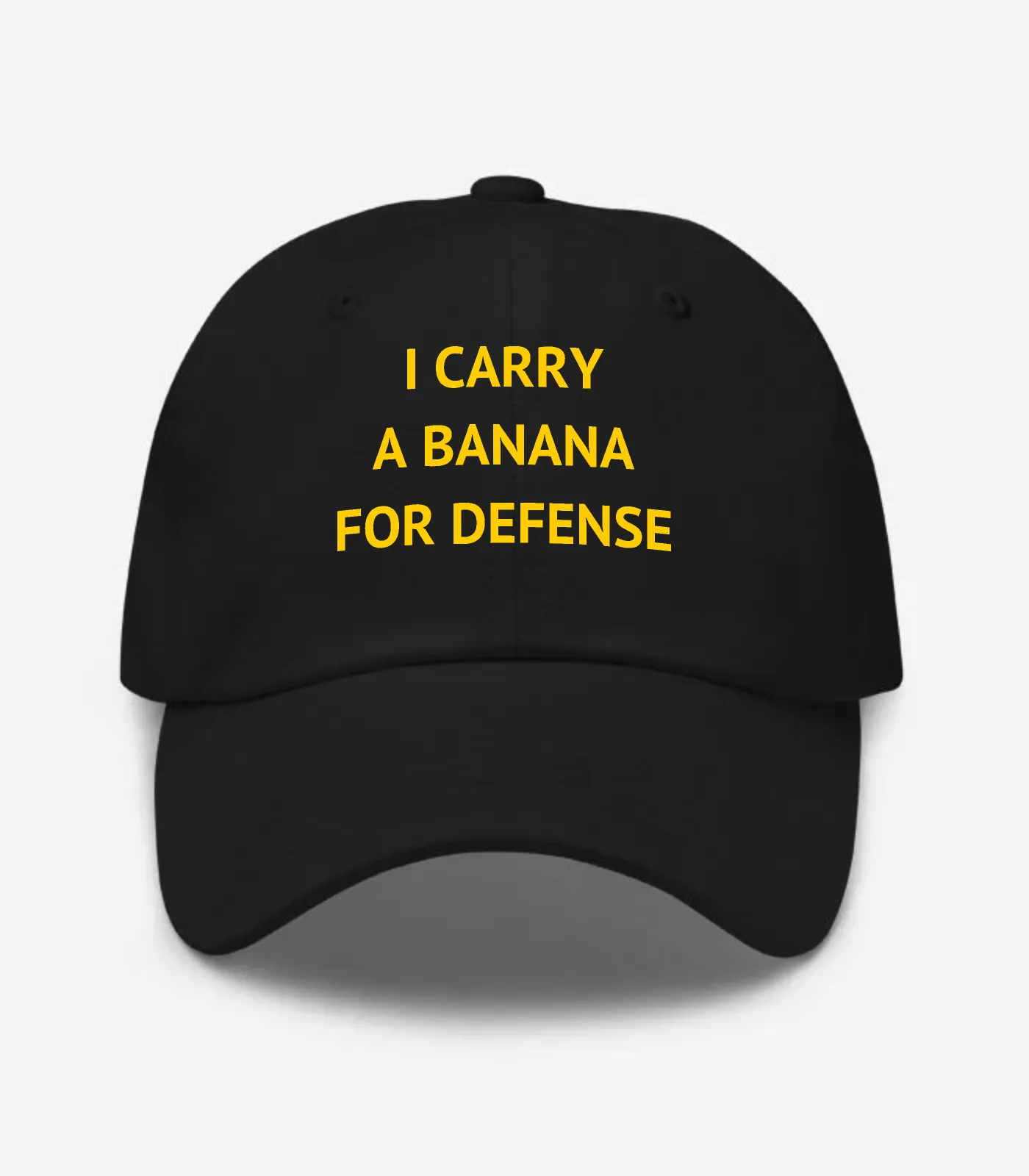 I Carry A Banana For Defense Hat - Black