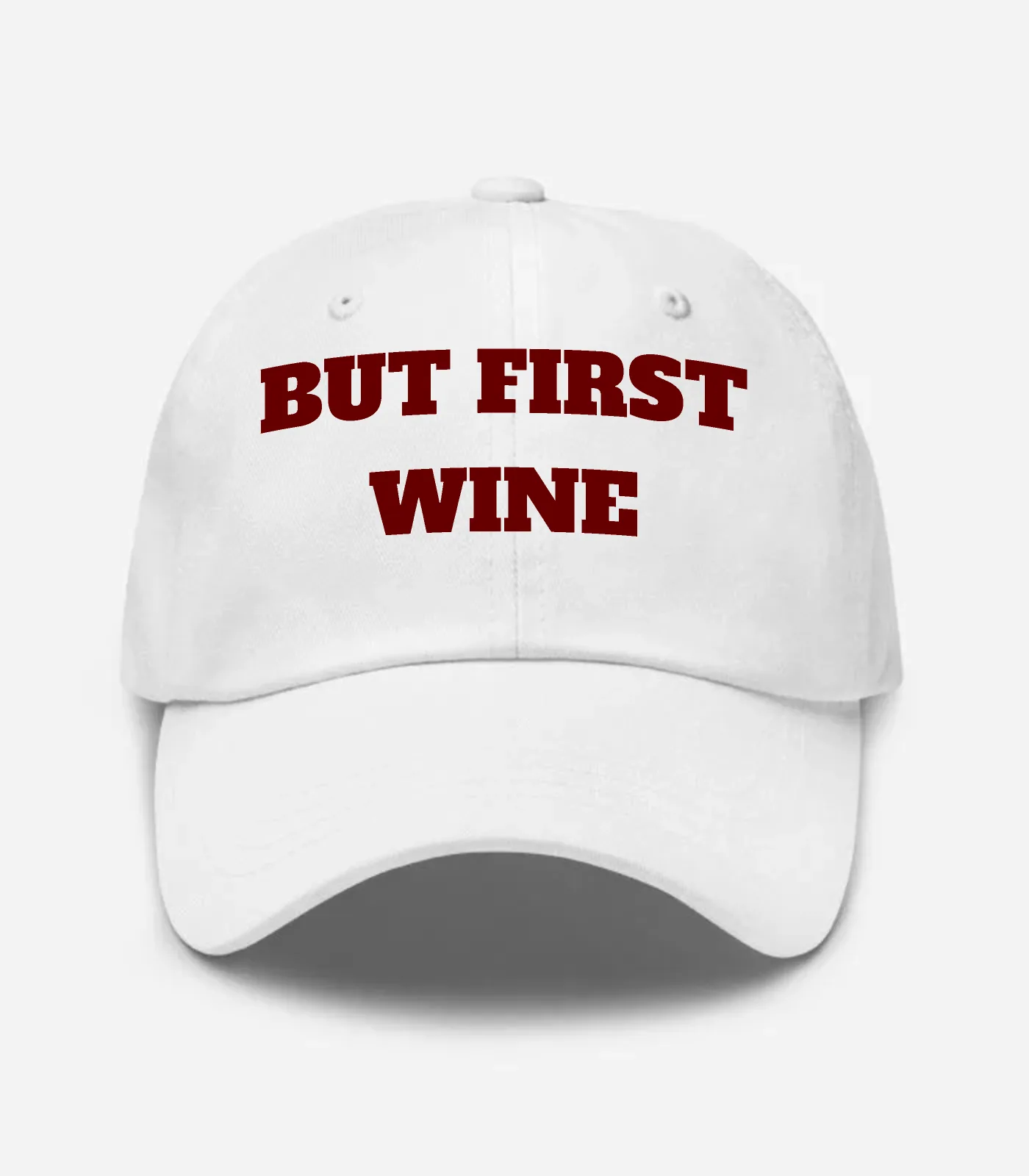 But First Wine Hat - White