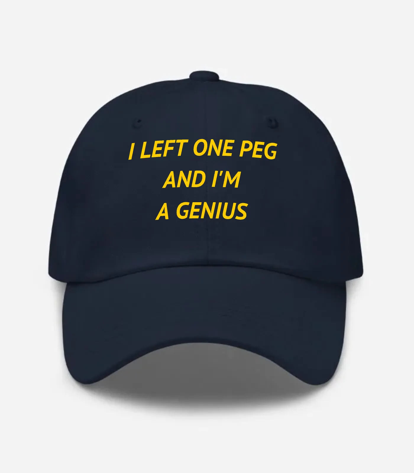 I Left One Peg And I'm A Genius Hat - Navy