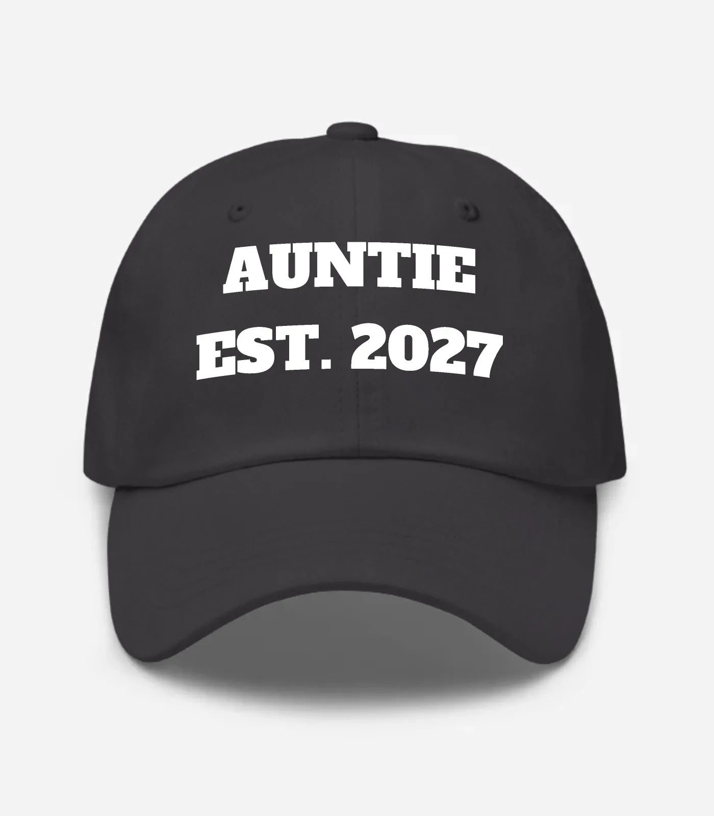 Auntie Est. 2027 Hat - Dark Grey