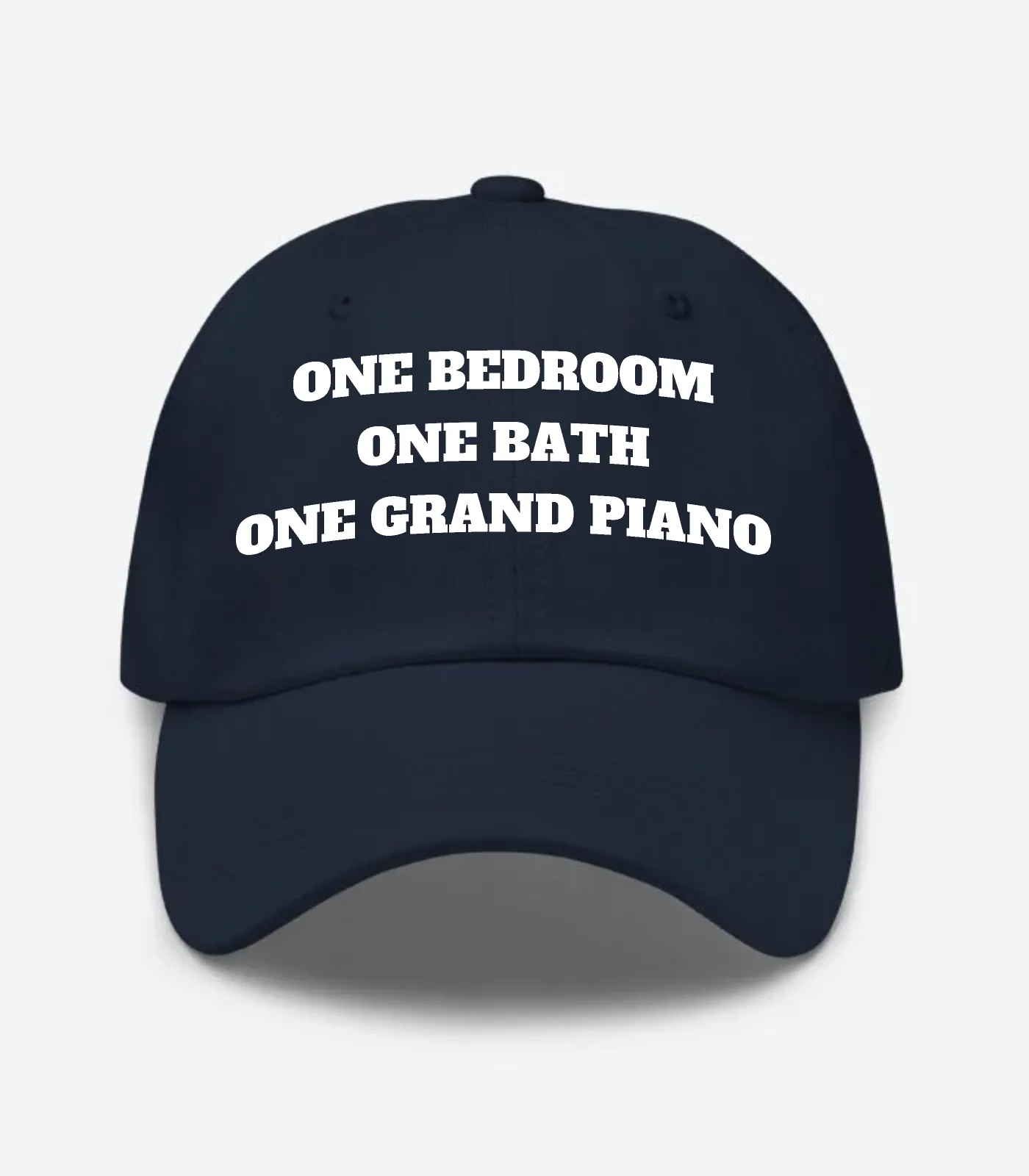 One Bedroom One Bath One Grand Piano Hat - Navy