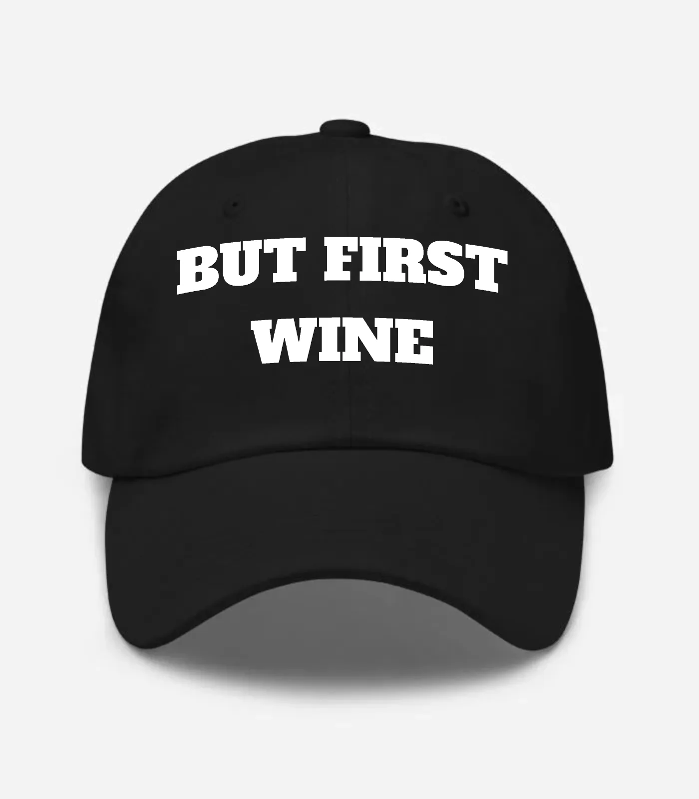 But First Wine Hat - Black