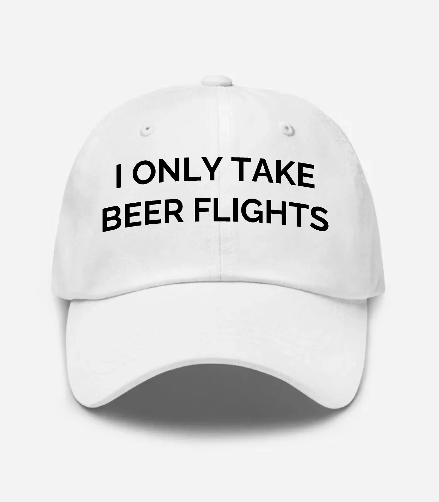 I Only Take Beer Flights Hat - White