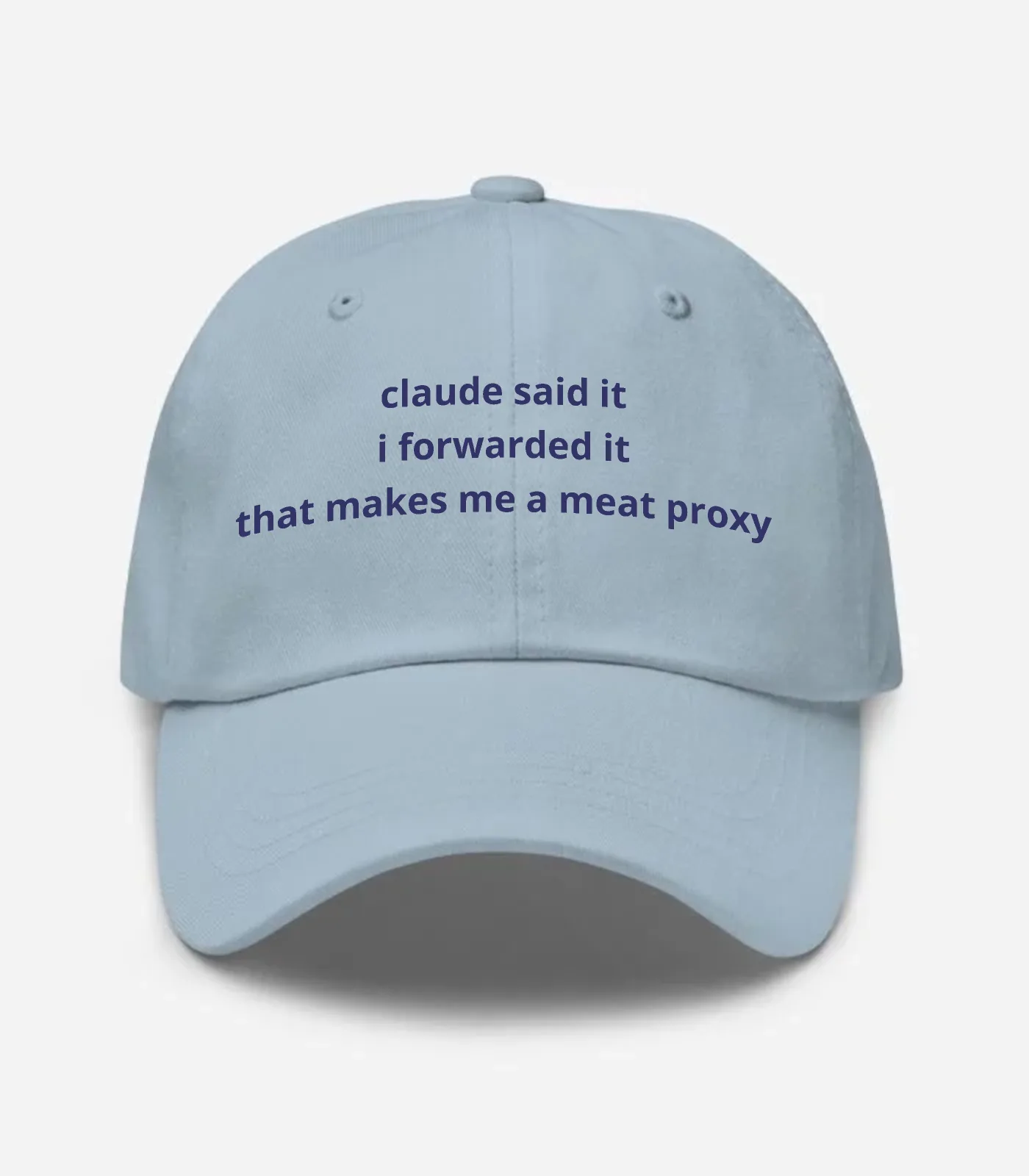 Claude Said It I Forwarded It That Makes Me A Meat Proxy Hat