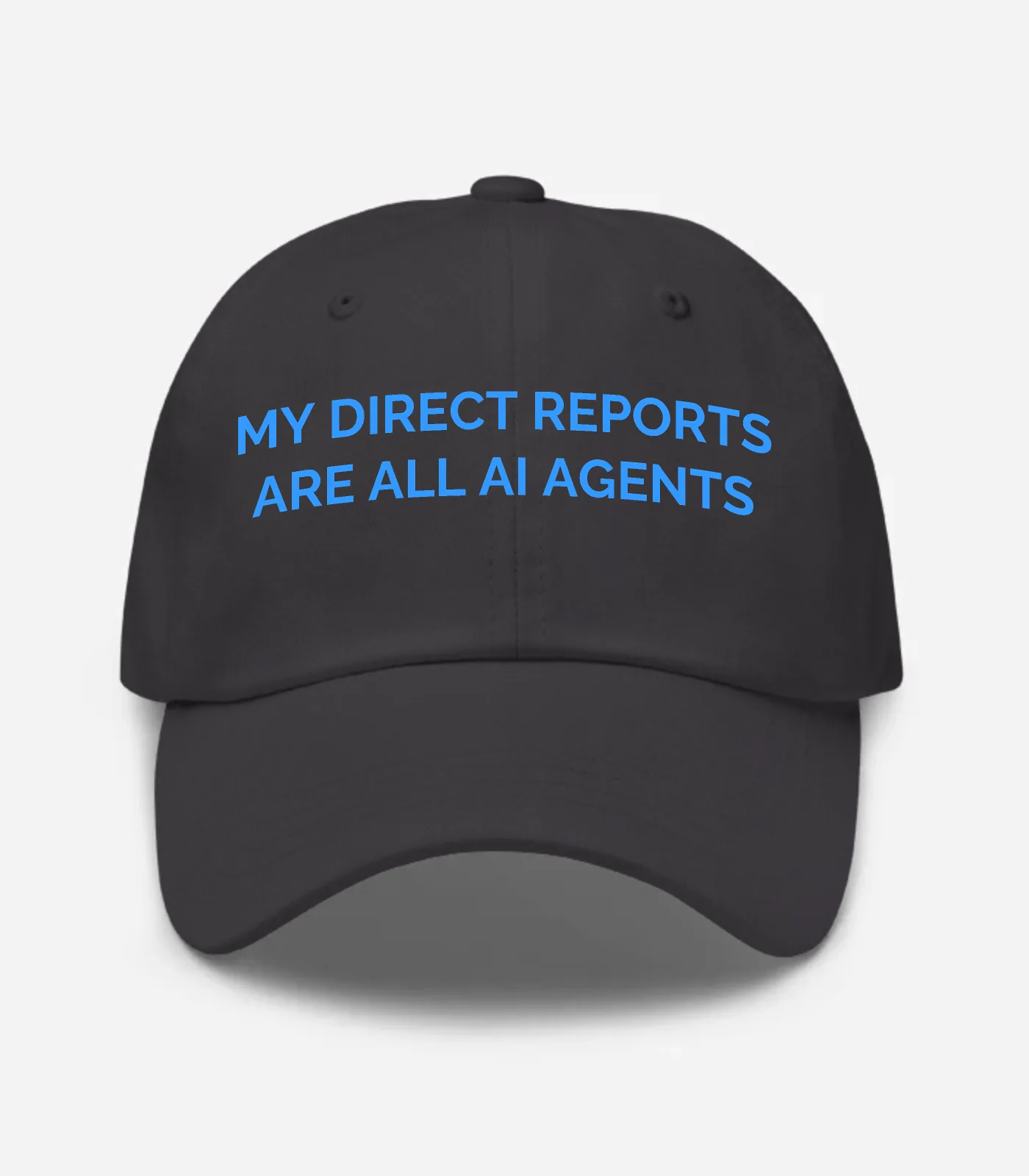 My Direct Reports Are All AI Agents Hat - Dark Grey