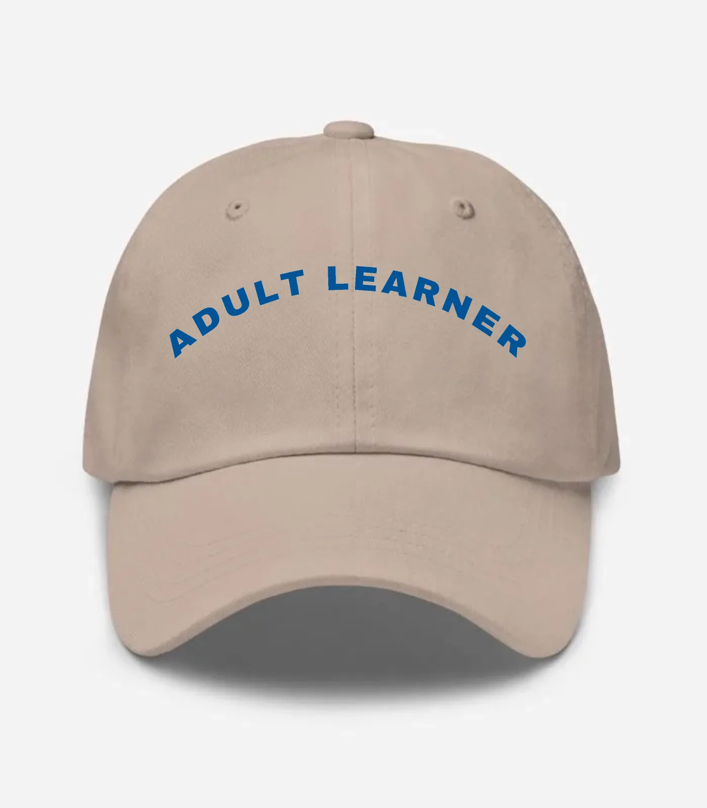 Adult Learner Arched Hat - Stone
