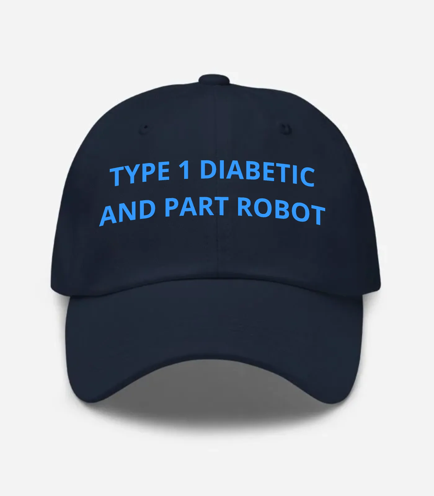 Type 1 Diabetic And Part Robot Hat - Navy