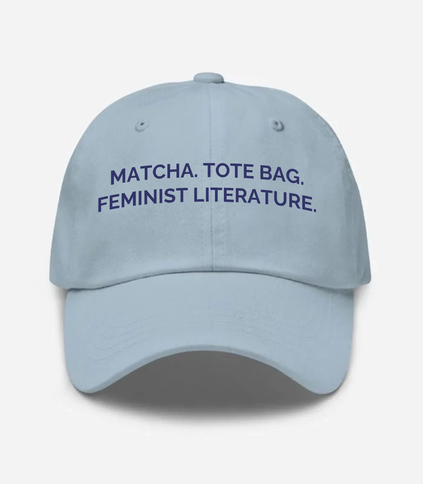 Matcha. Tote Bag. Feminist ... Hat - Light Blue
