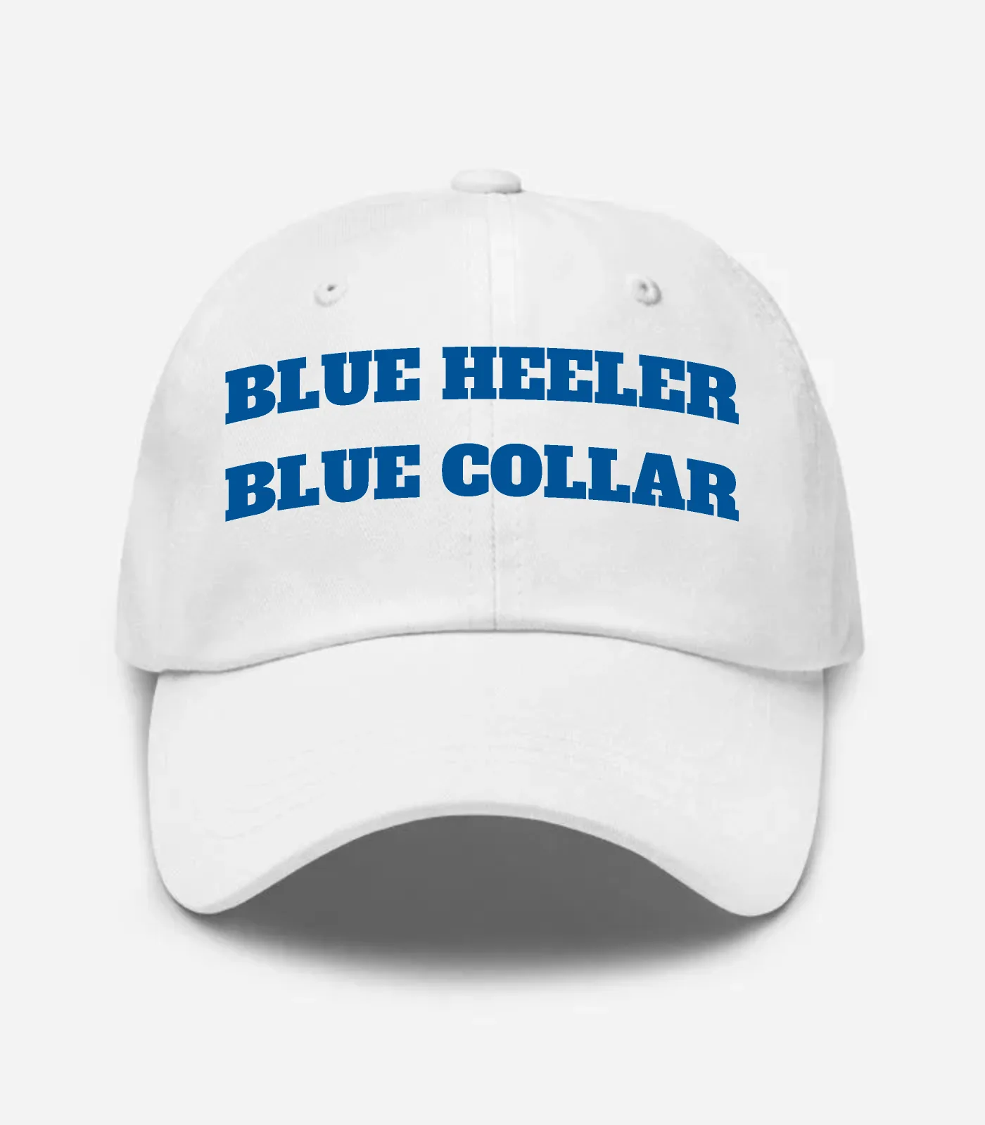 Blue Heeler Blue Collar Hat - White