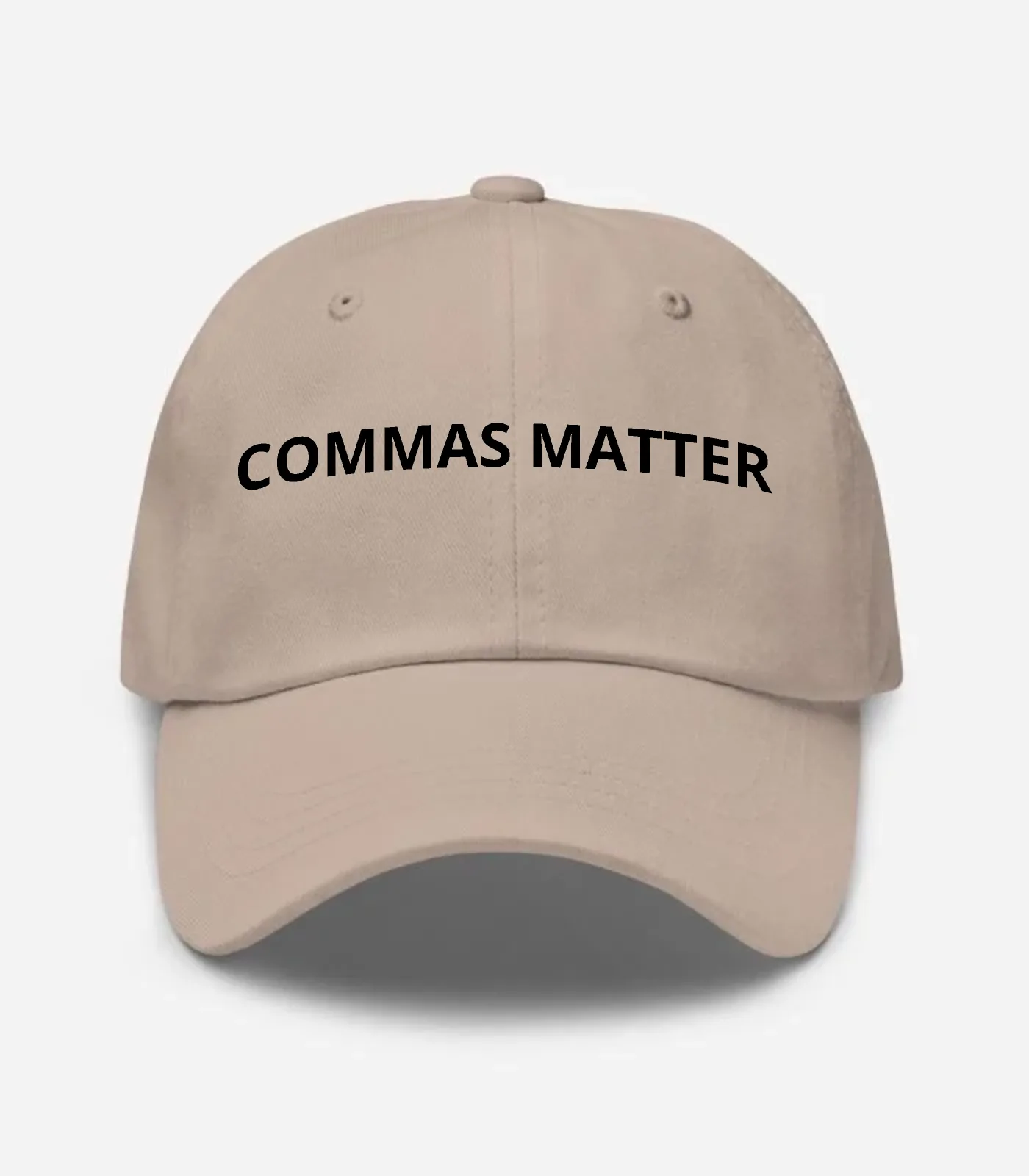 Commas Matter Hat - Stone