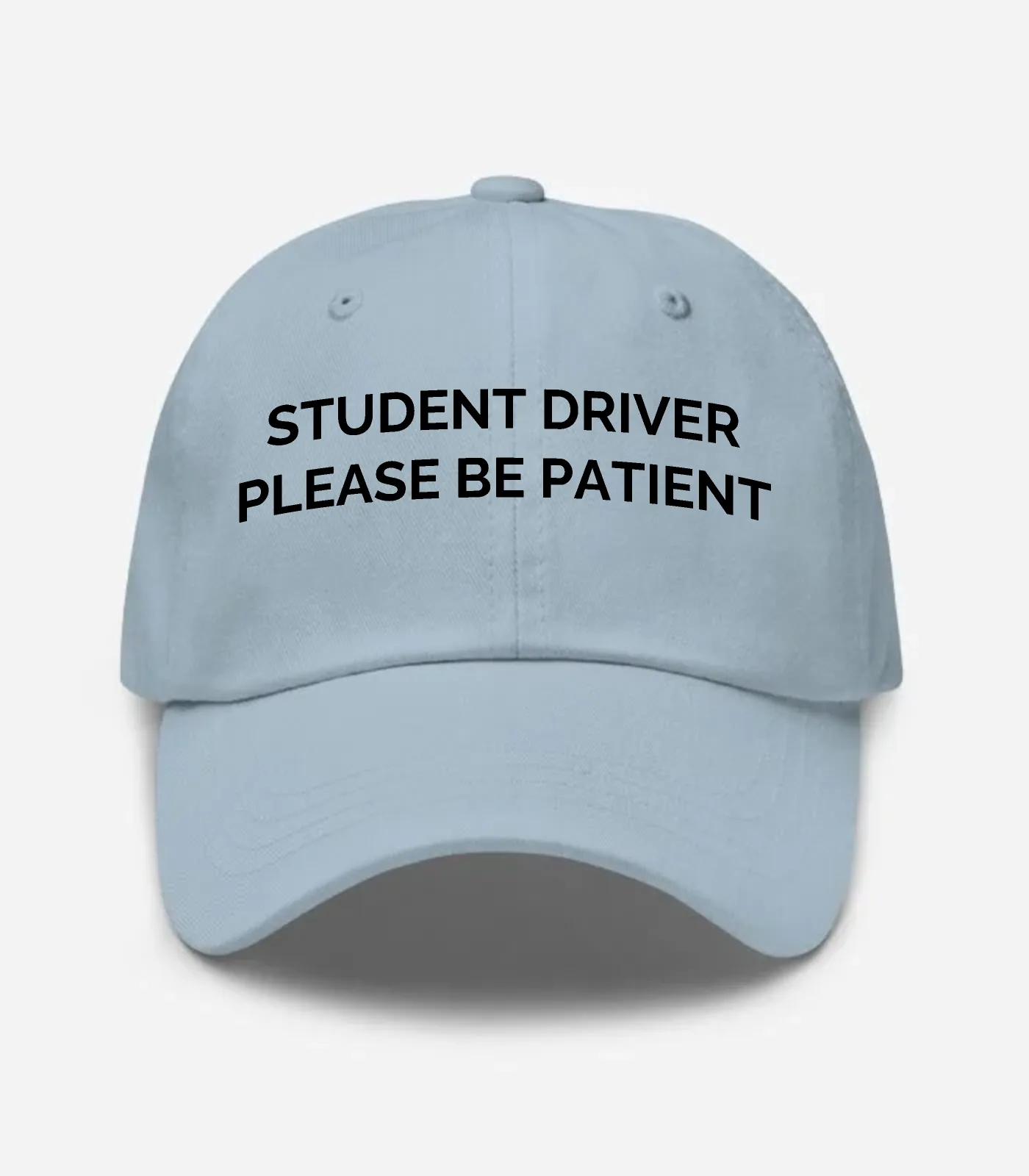 Student Driver Please Be Patient Hat - Light Blue