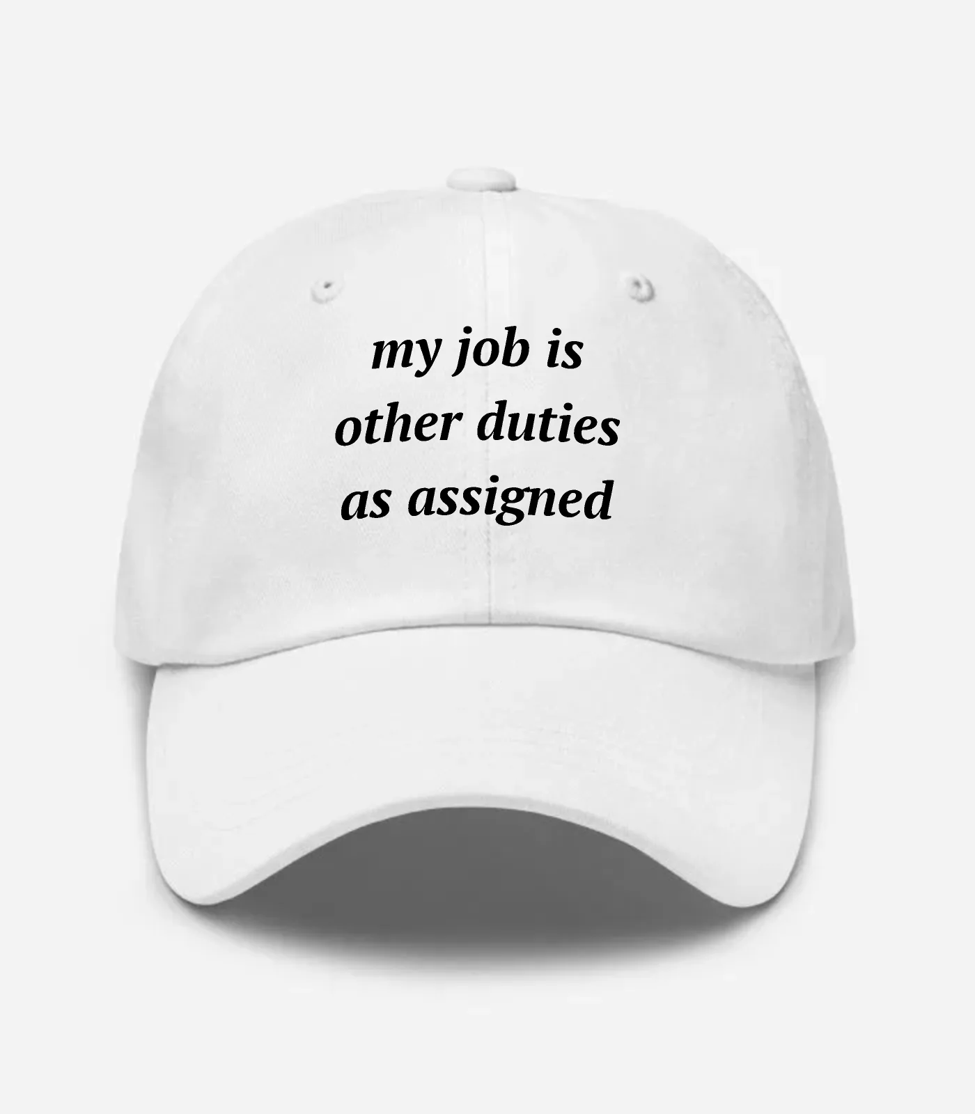 My Job Is Other Duties As Assigned Hat - White