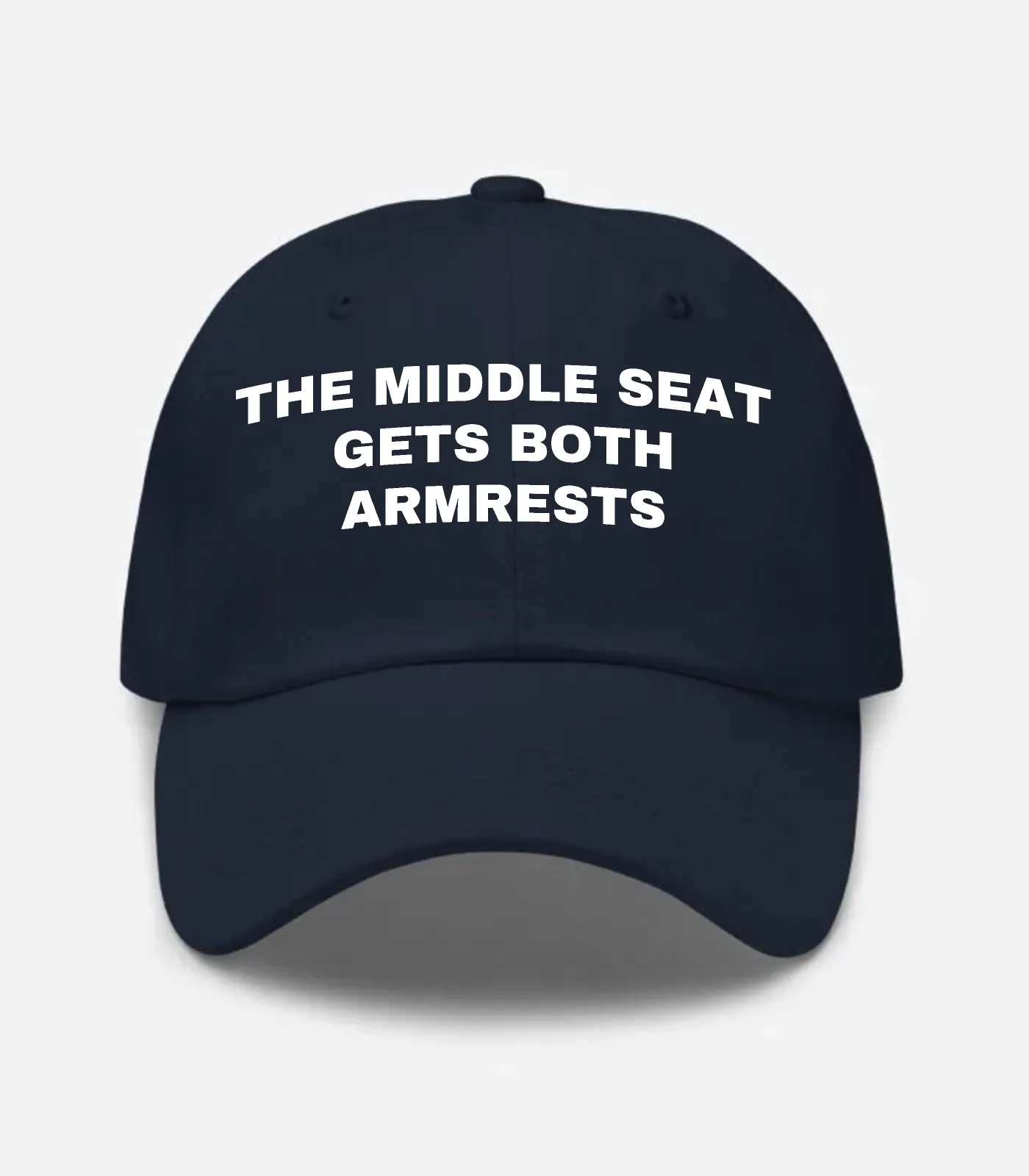 The Middle Seat Gets Both Armrests Hat - Navy