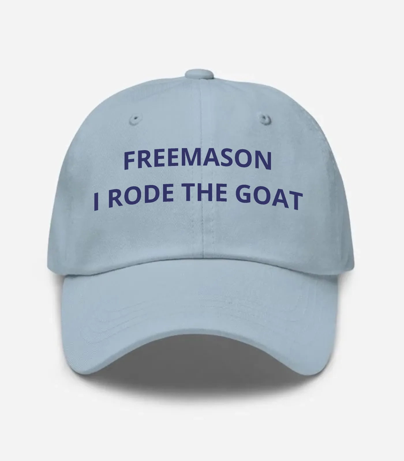 Freemason I Rode The Goat Hat - Light Blue