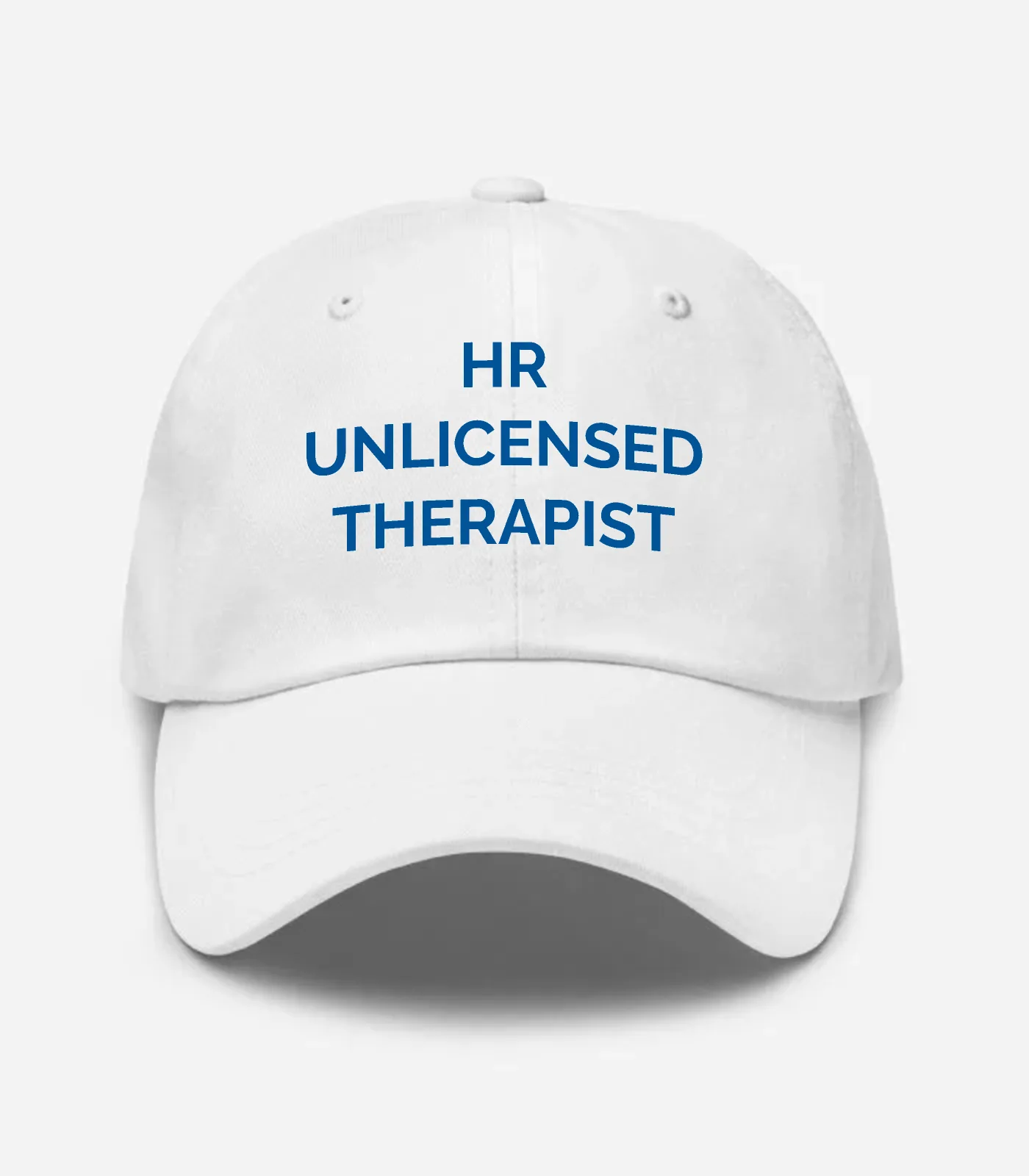 HR Unlicensed Therapist Hat - White