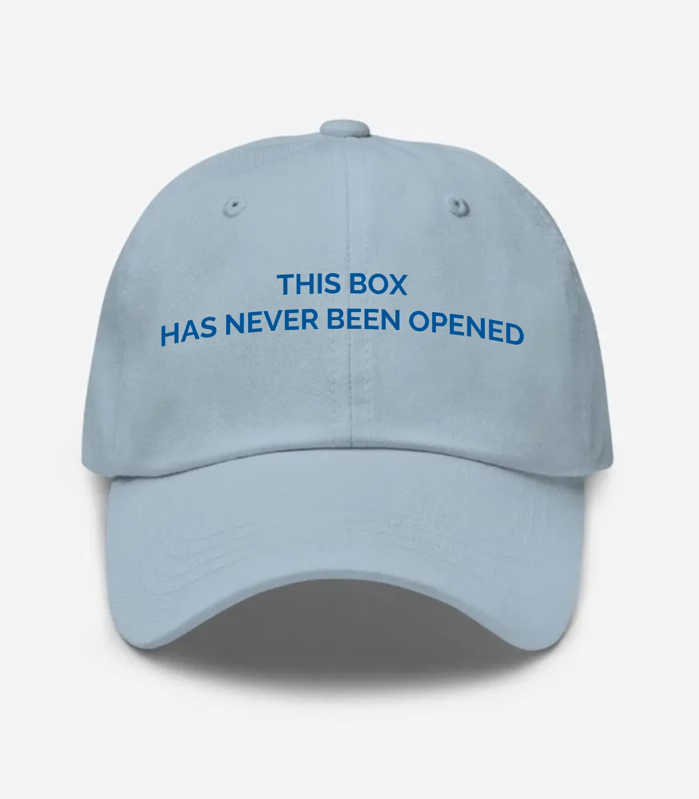This Box Has Never Been Opened Hat - Light Blue