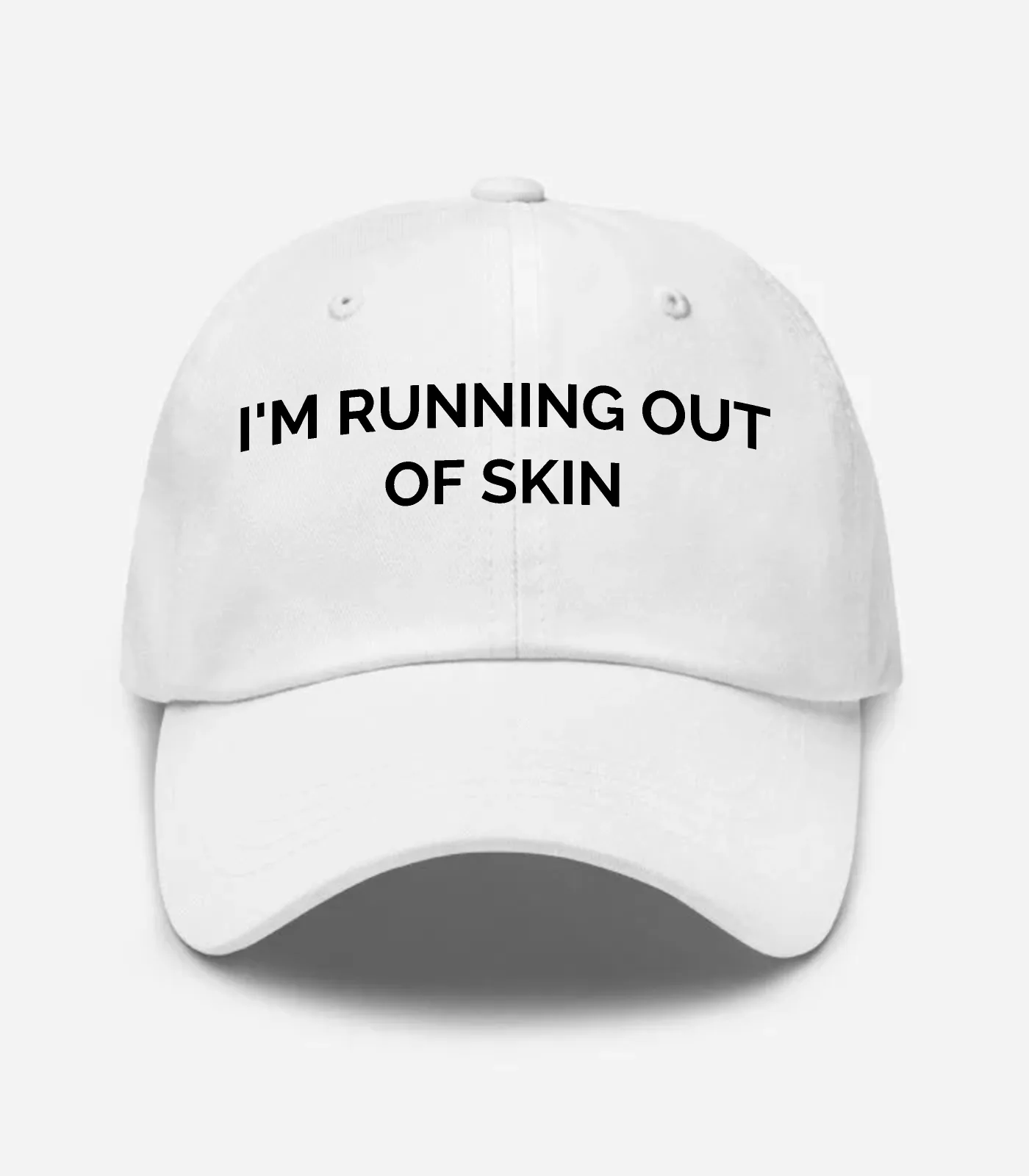 I'm Running Out Of Skin Hat - White