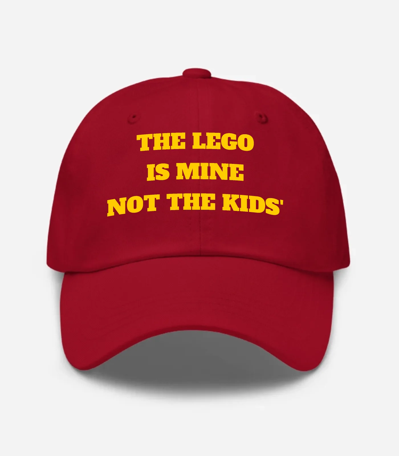 The Lego Is Mine Not The Kids' Hat - Cranberry