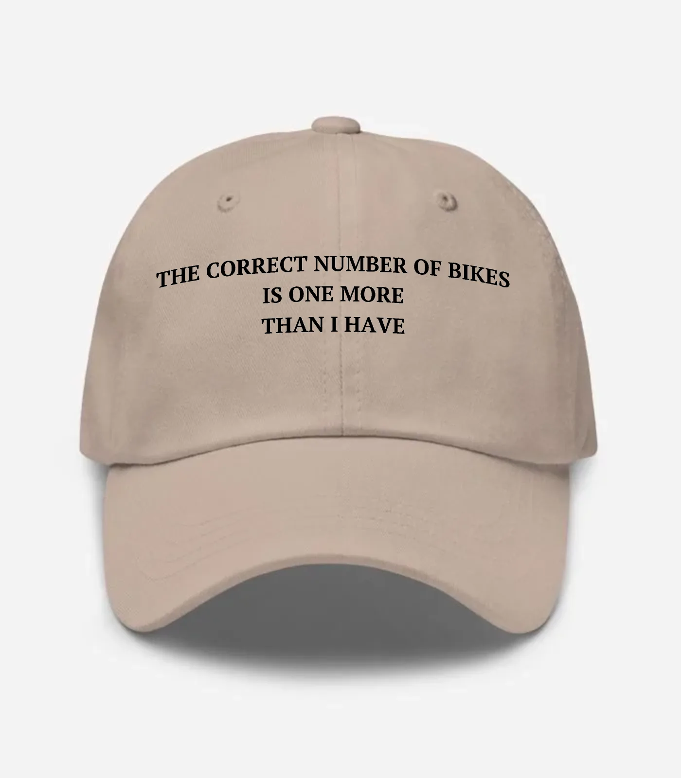 The Correct Number Of Bikes Is One More Than I Have Hat - Stone