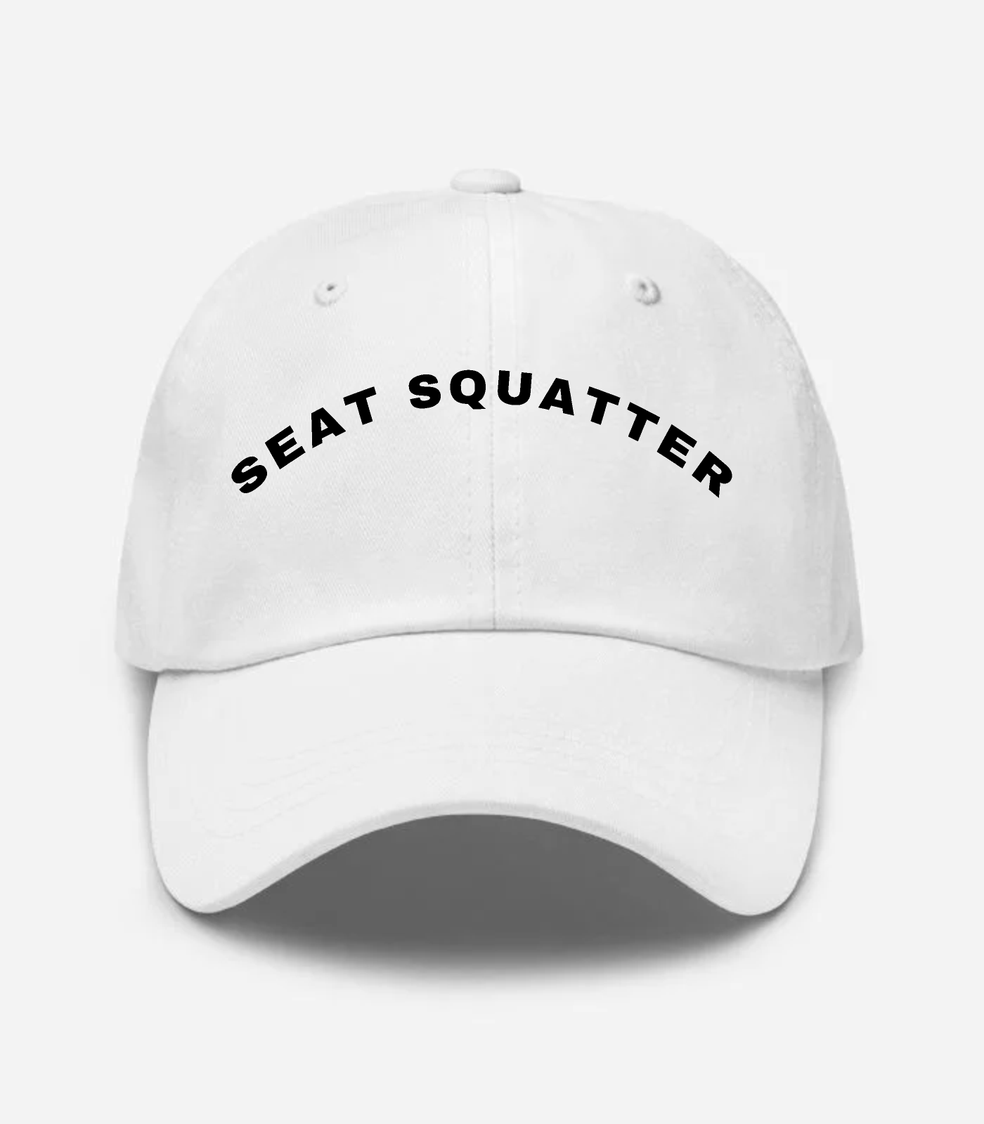 Seat Squatter Arched Hat - White