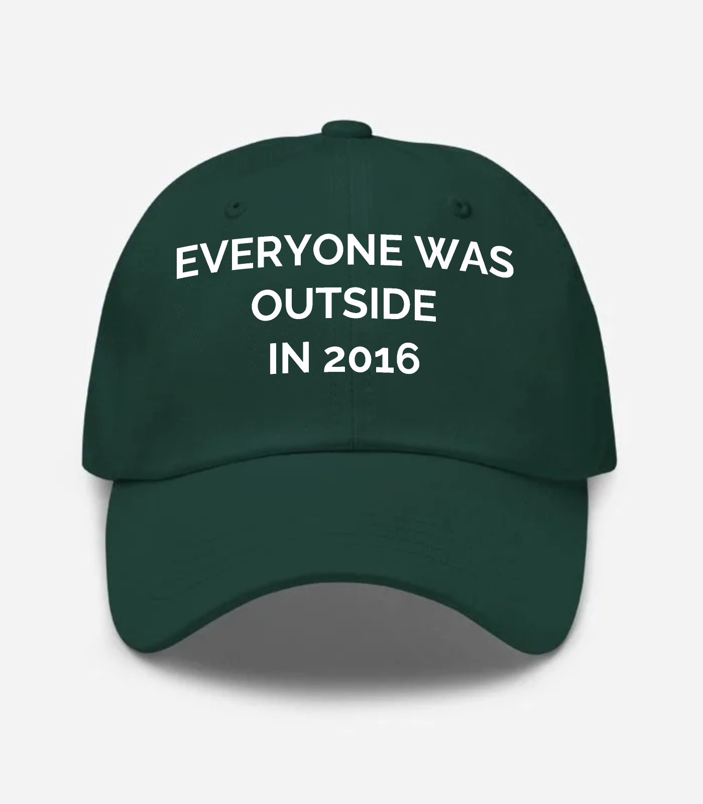 Everyone Was Outside In 2016 Hat - Spruce