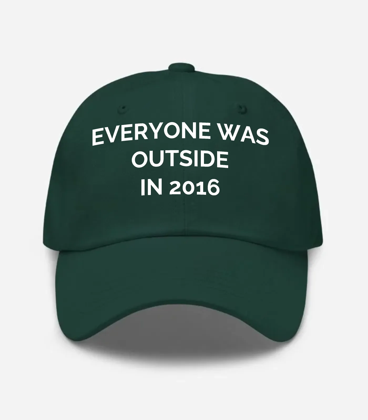 Everyone Was Outside In 2016 Hat - Spruce