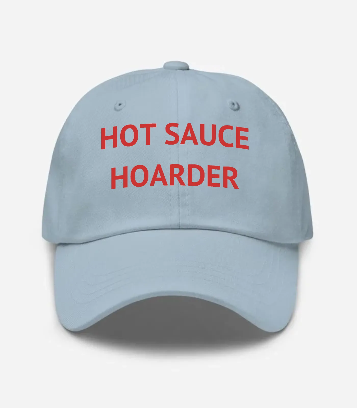 Hot Sauce Hoarder Hat - Light Blue