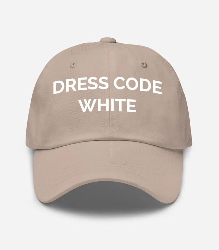 Dress Code White Hat - Stone