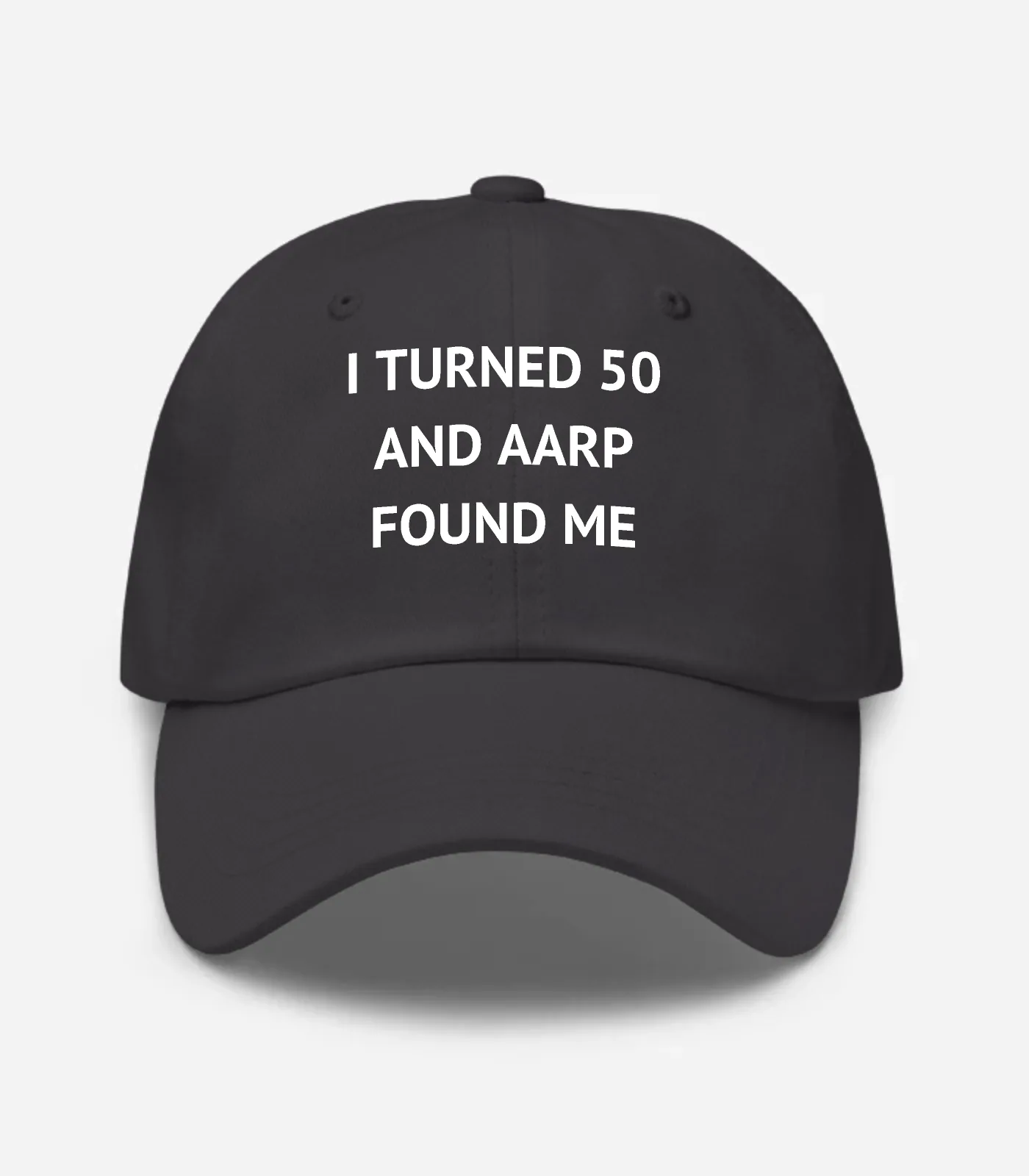 I Turned 50 And Aarp Found Me Hat - Dark Grey
