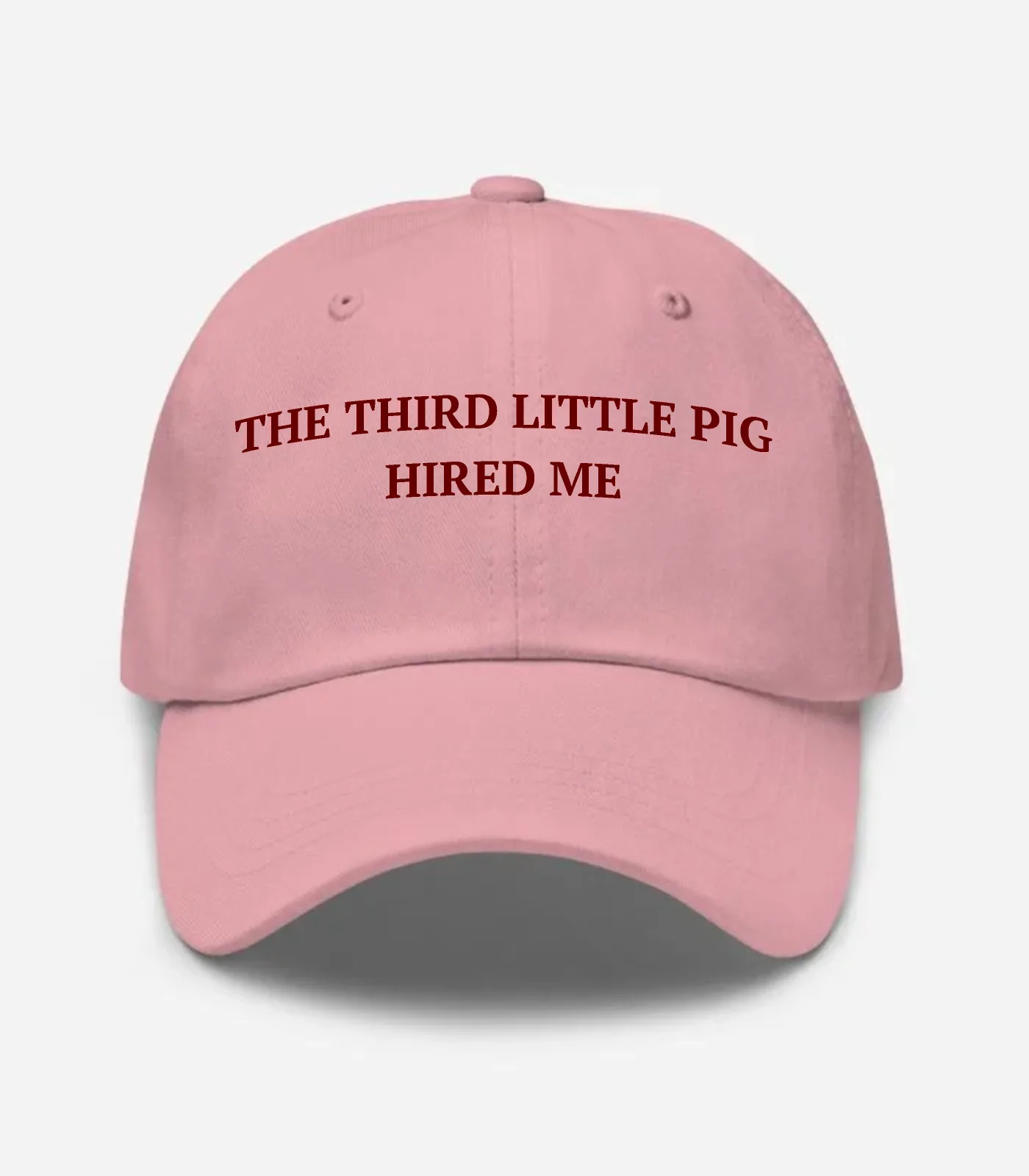 The Third Little Pig Hired Me Hat - Pink