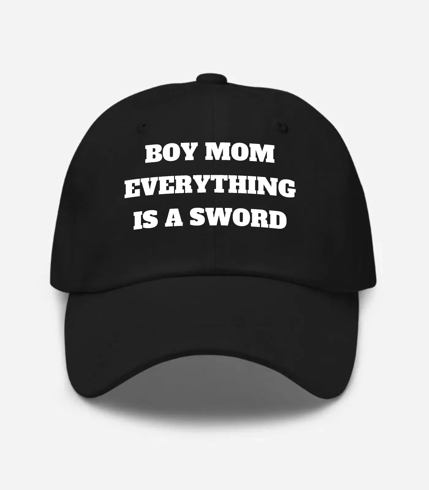 Boy Mom Everything Is A Sword Hat - Black