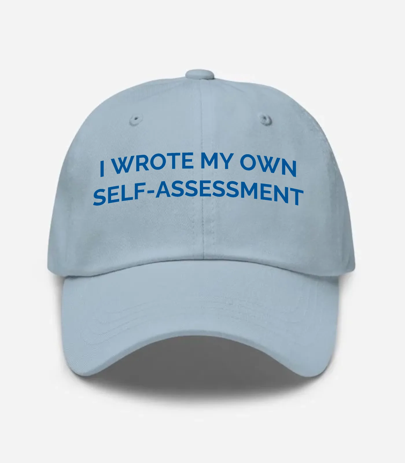I Wrote My Own Self-assessment Hat - Light Blue