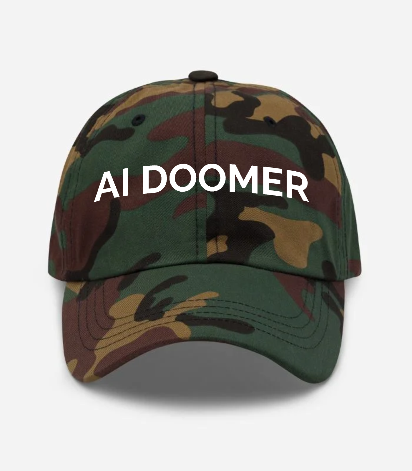 Ai Doomer Hat - Green Camo
