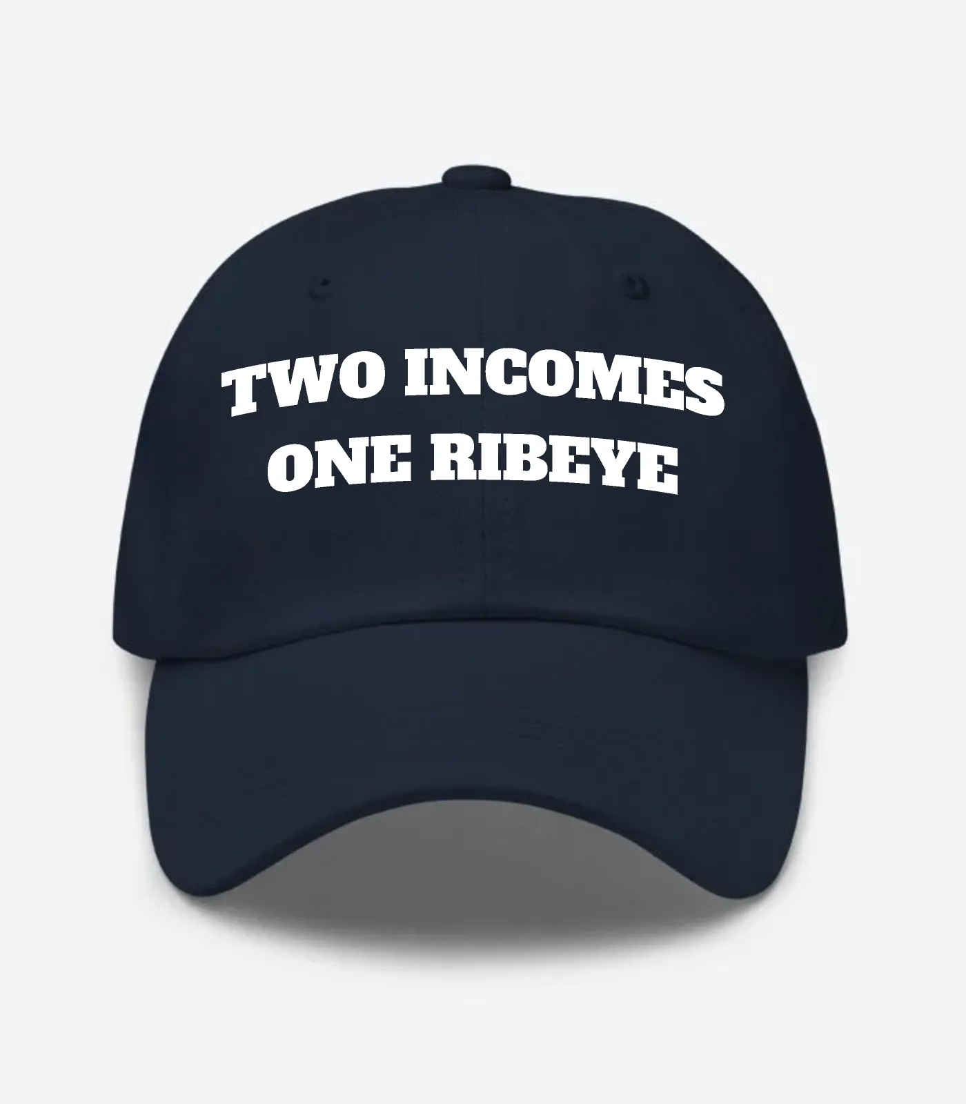 Two Incomes One Ribeye Hat - Navy