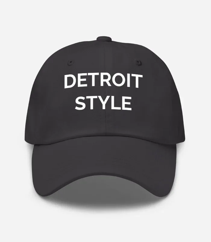 Detroit Style Hat - Dark Grey