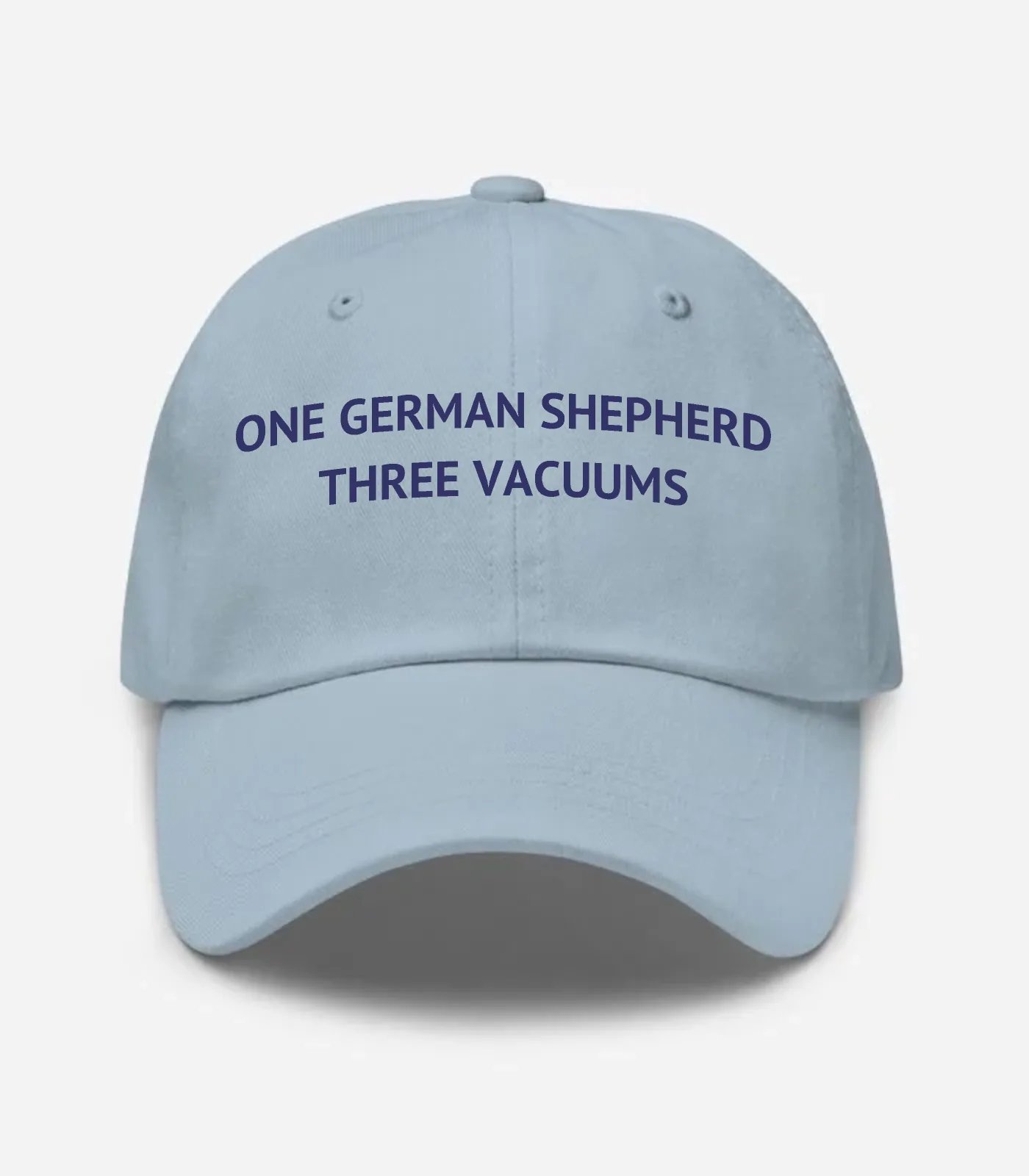 One German Shepherd Three Vacuums Hat - Light Blue