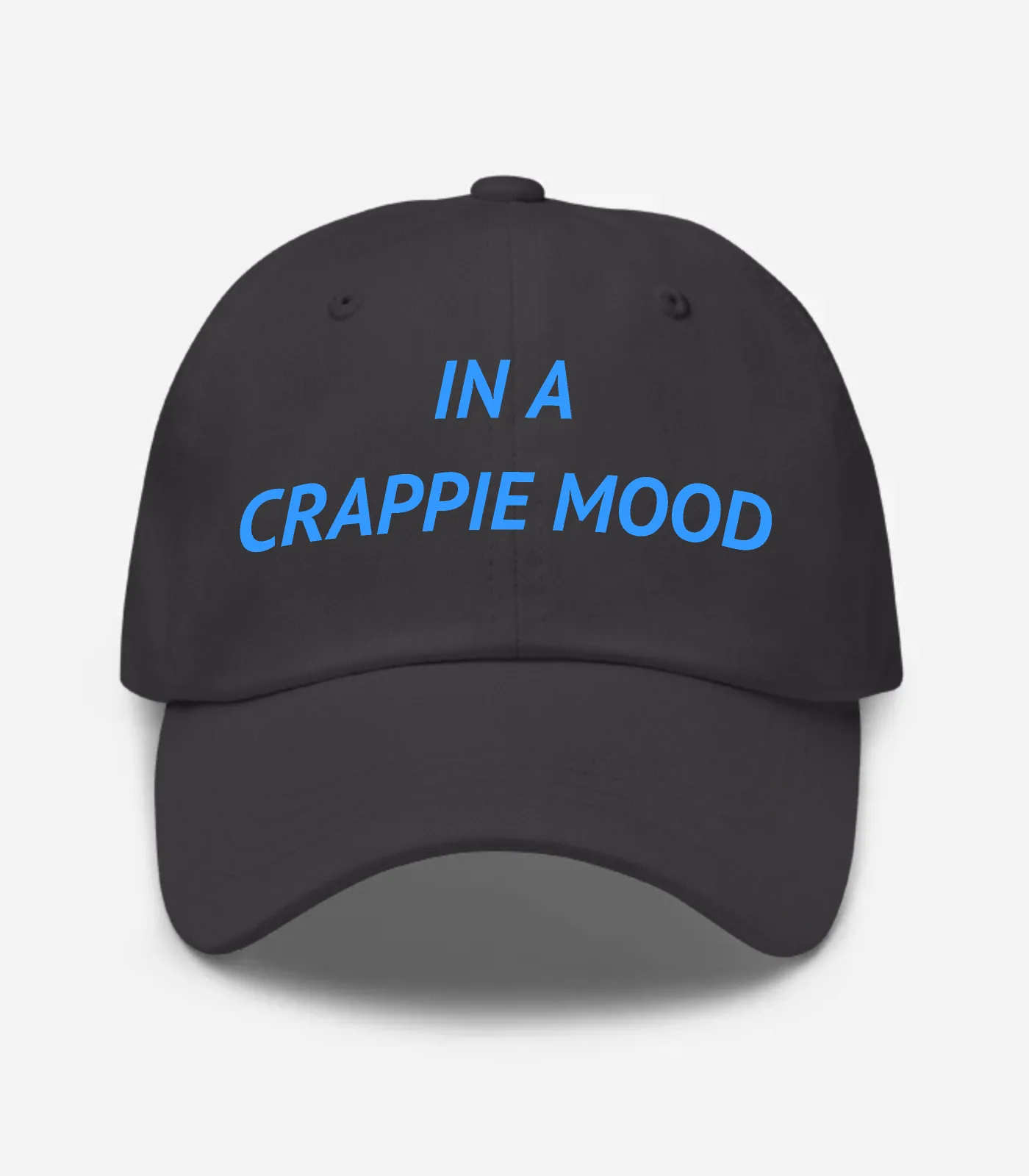 In A Crappie Mood Hat - Dark Grey