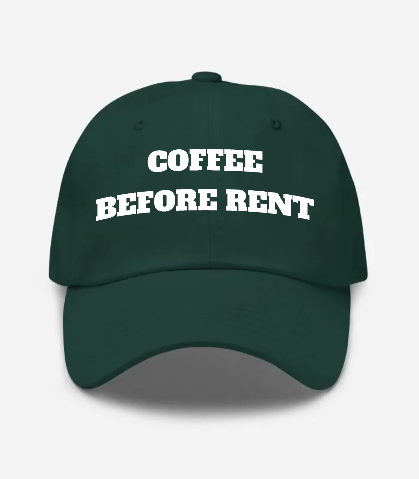Coffee Before Rent Hat - Spruce