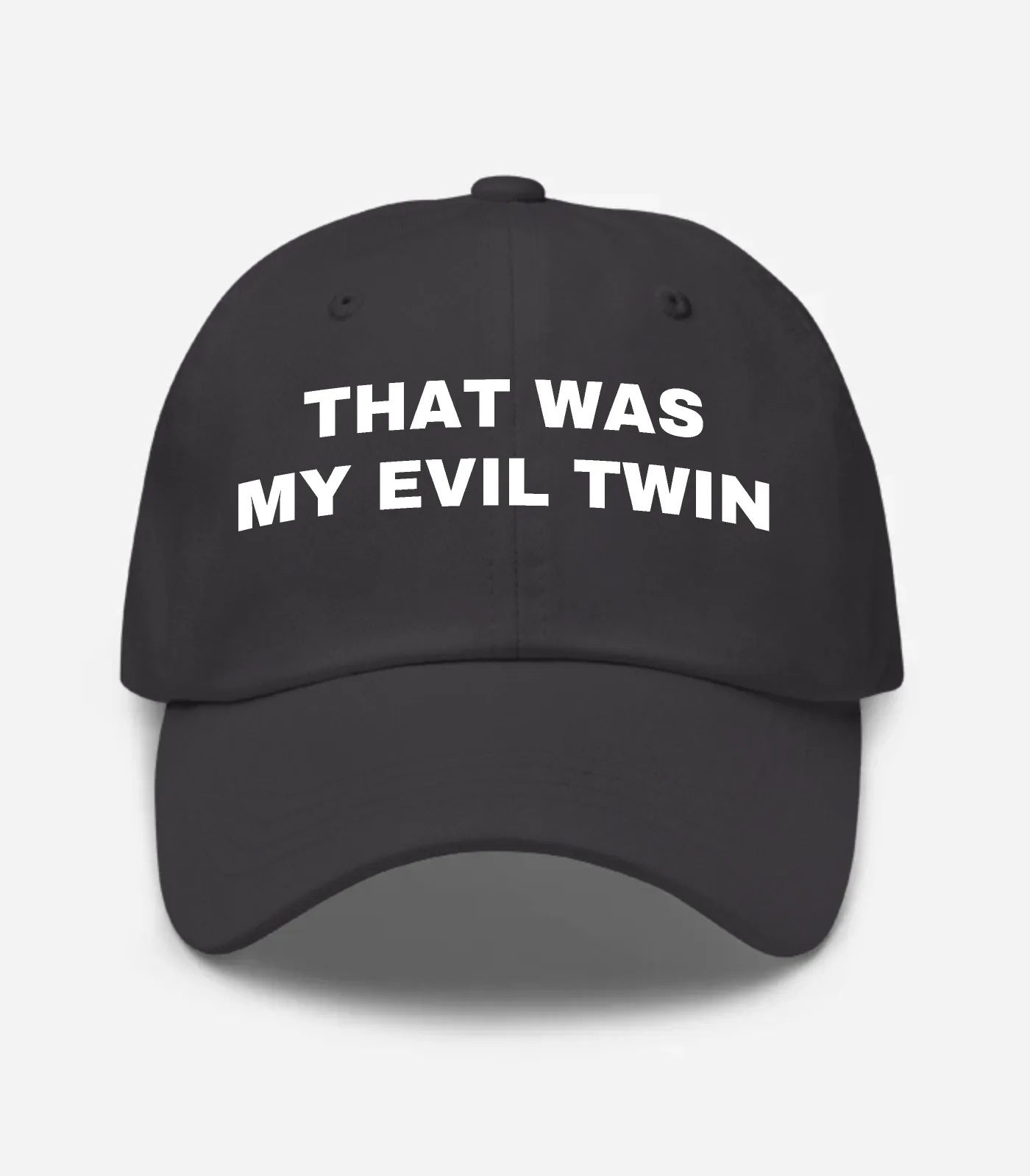 That Was My Evil Twin Hat - Dark Grey
