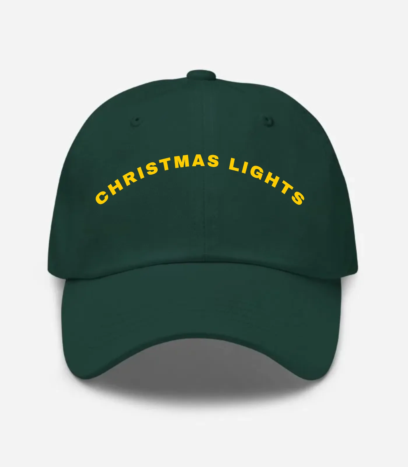 Christmas Lights Arched Hat - Spruce