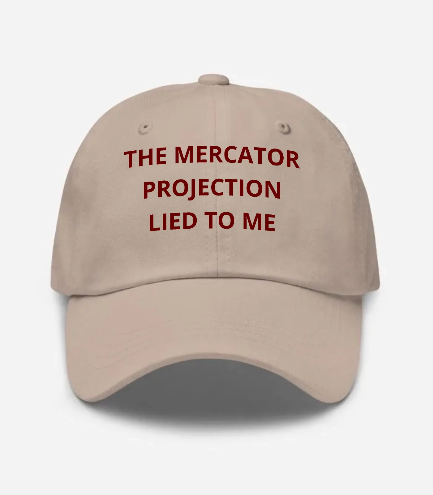The Mercator Projection Lied To Me Hat - Stone