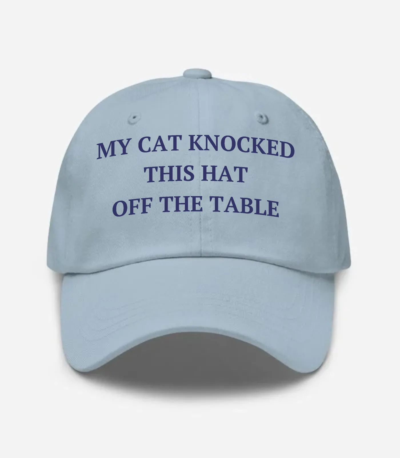 My Cat Knocked This Hat Off The Table Hat - Light Blue