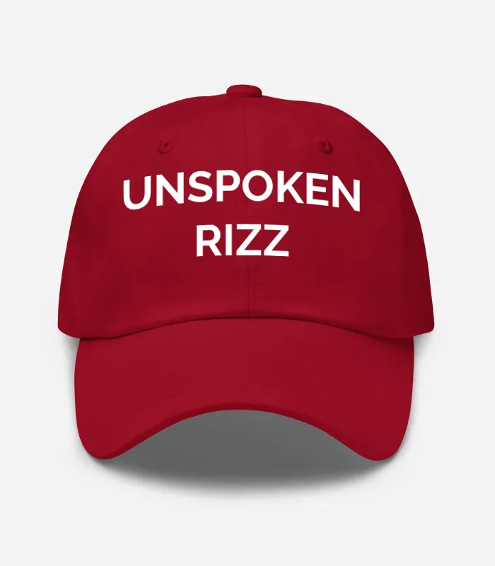 Unspoken Rizz Hat - Cranberry