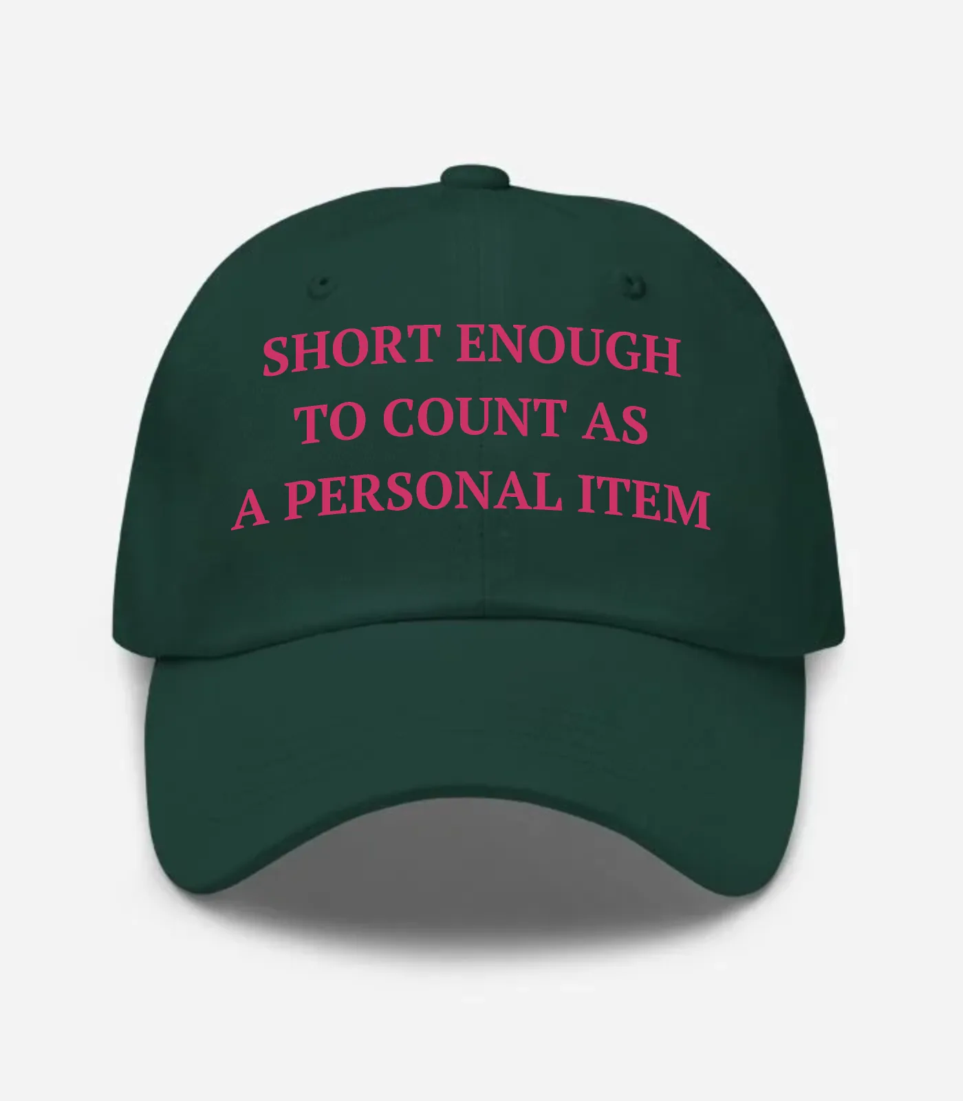 Short Enough To Count As A Personal Item Hat